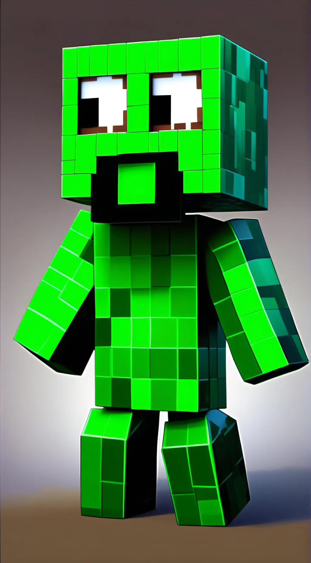 ai character: minecraft background