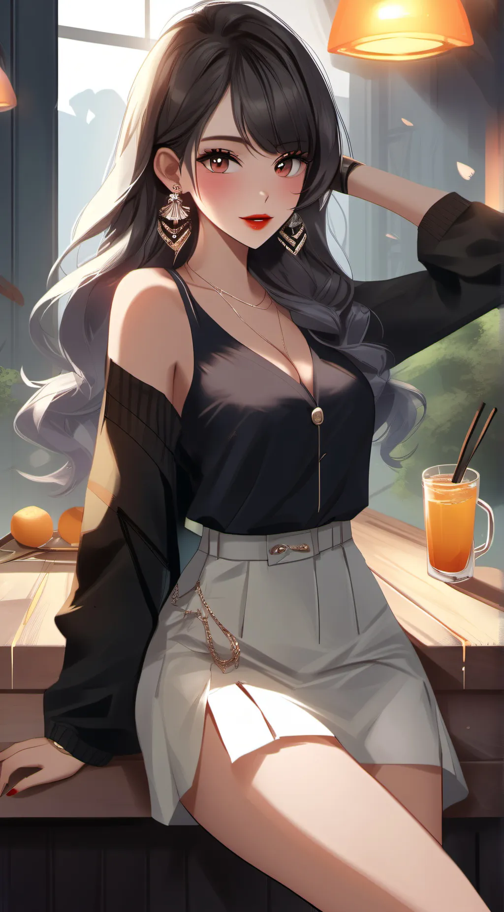 ai character: Amy  background