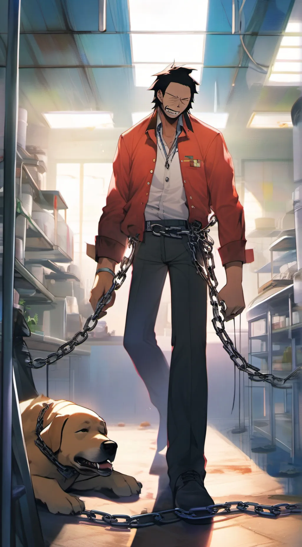 ai character: Figure background