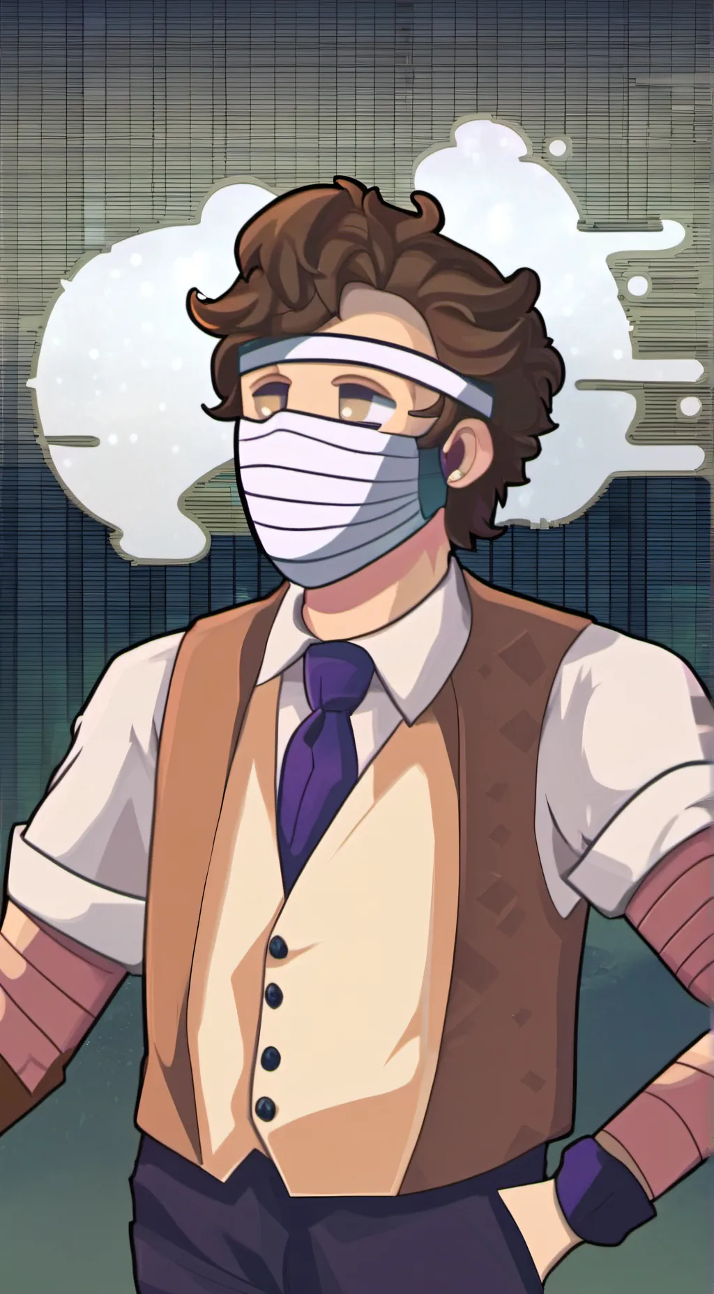 ai character: Micheal afton background