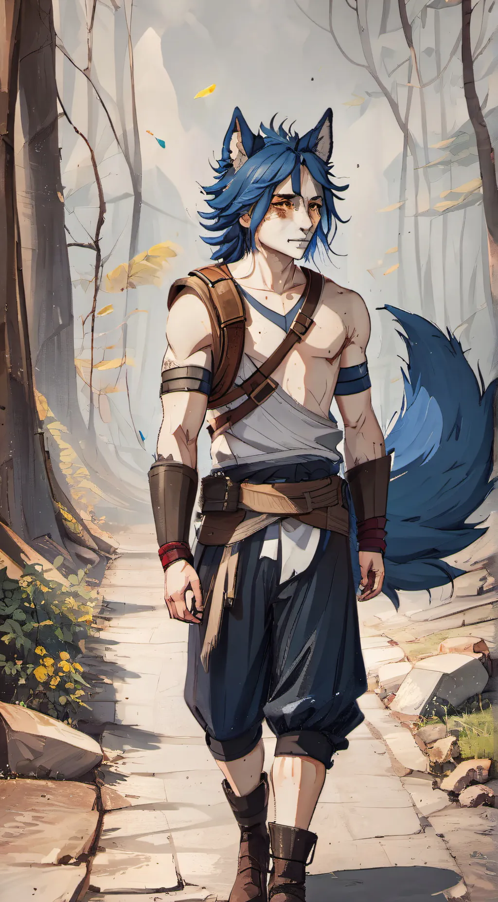 ai character: Dusk Aurin background