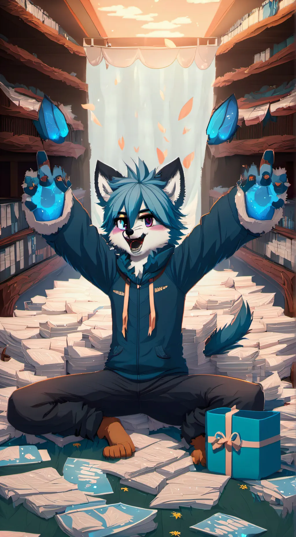 ai character: reen/furry background