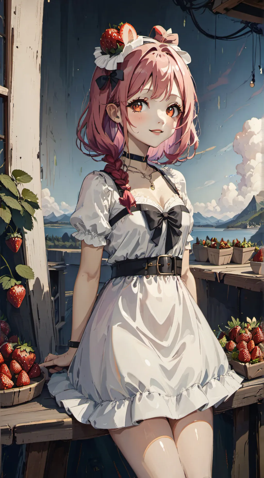 ai character: Rose background