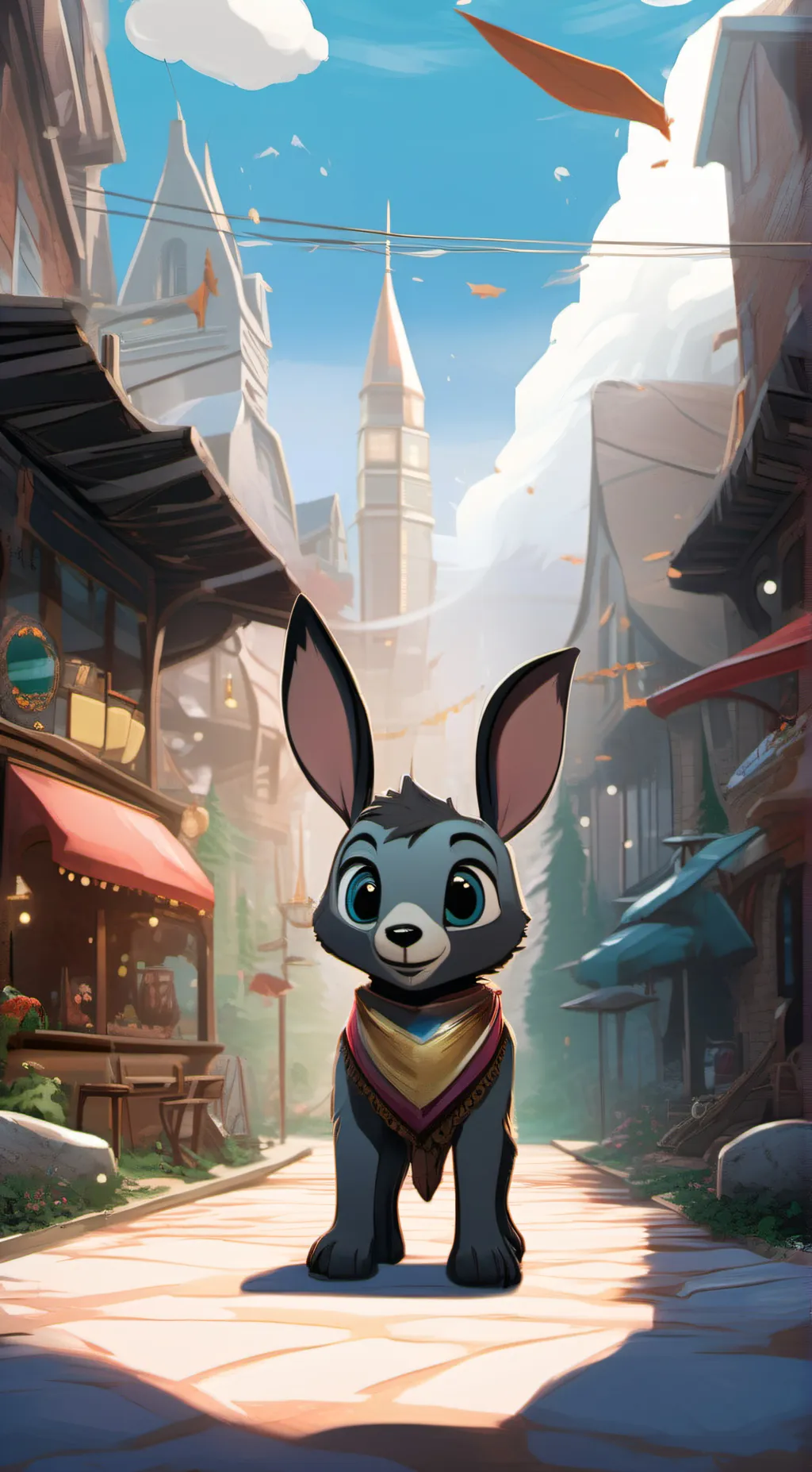 ai character: Stich background