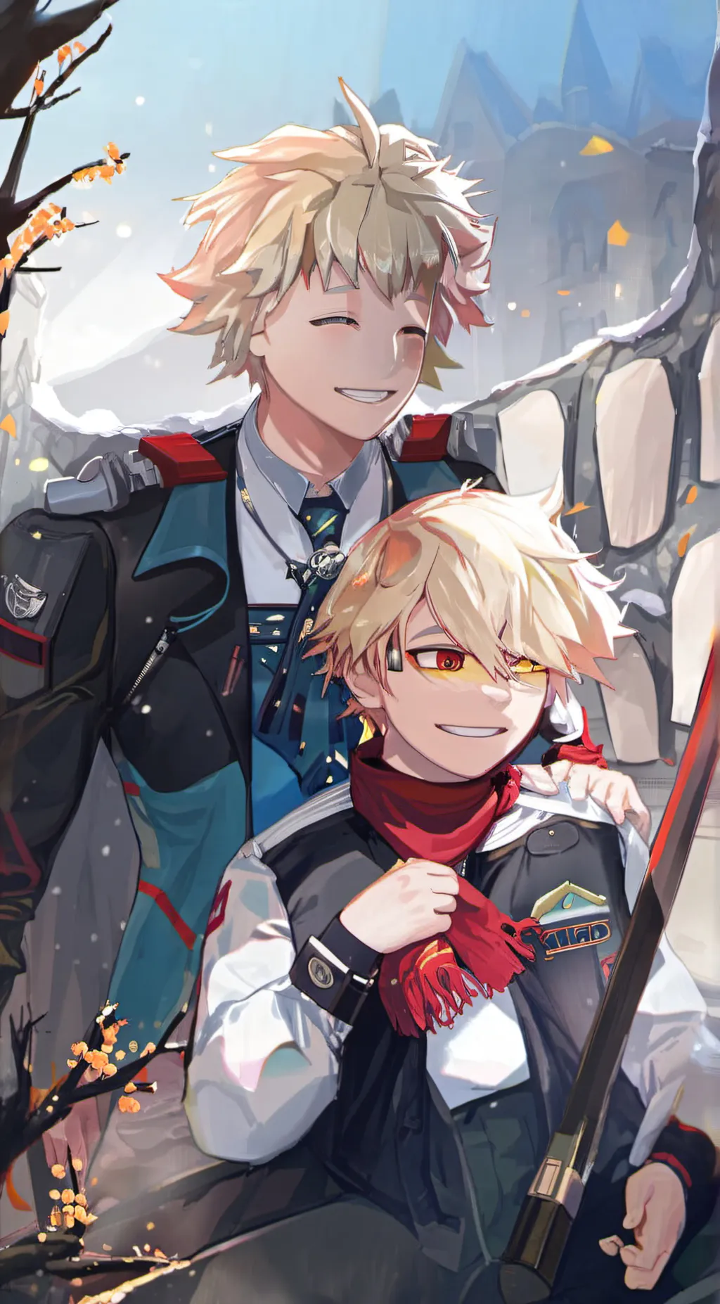 ai character: MHA x TPN  background