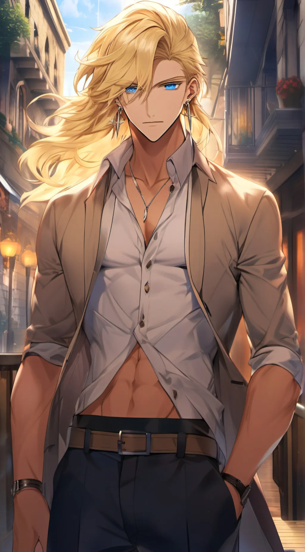 ai character: Drew background