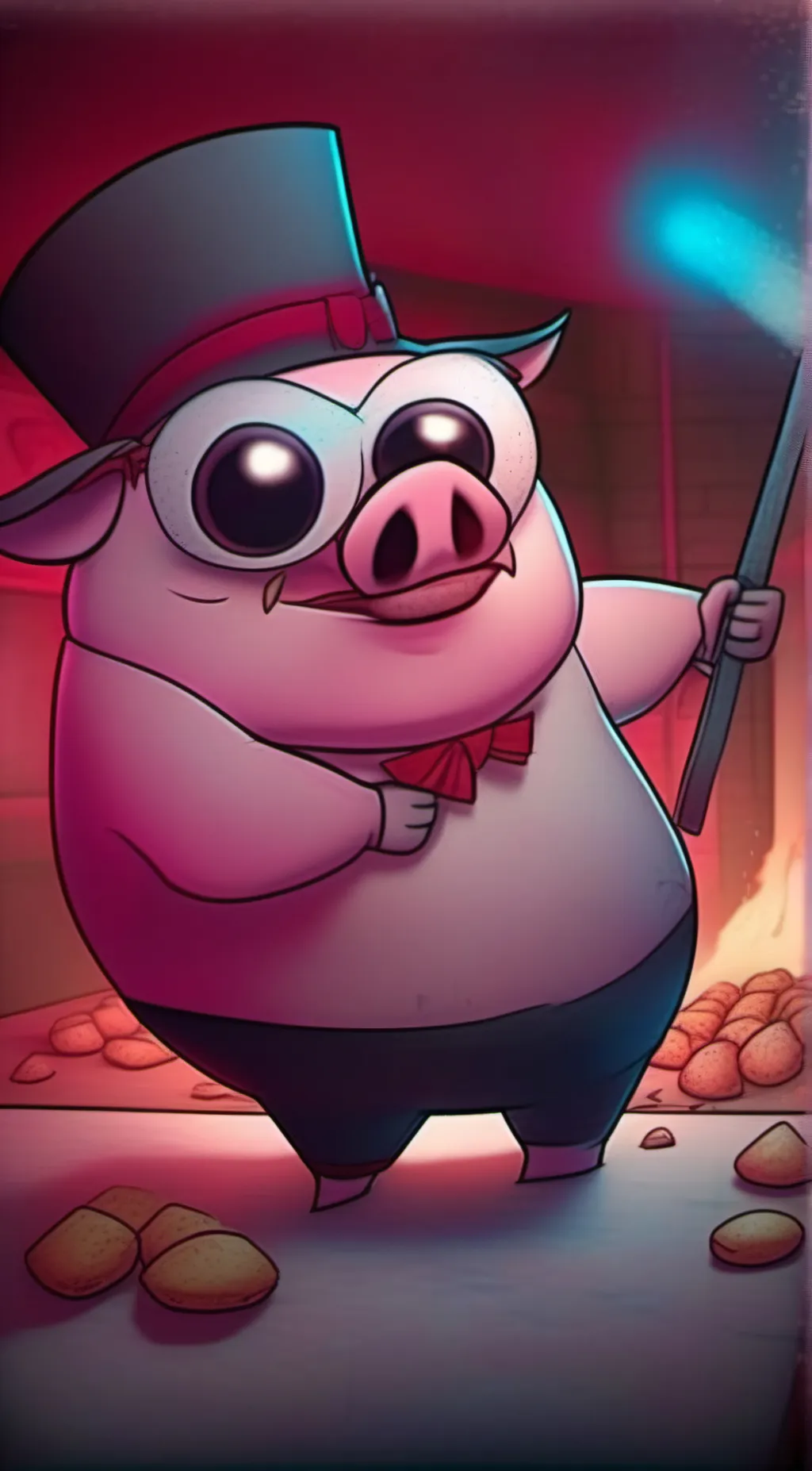 ai character: angle dust background