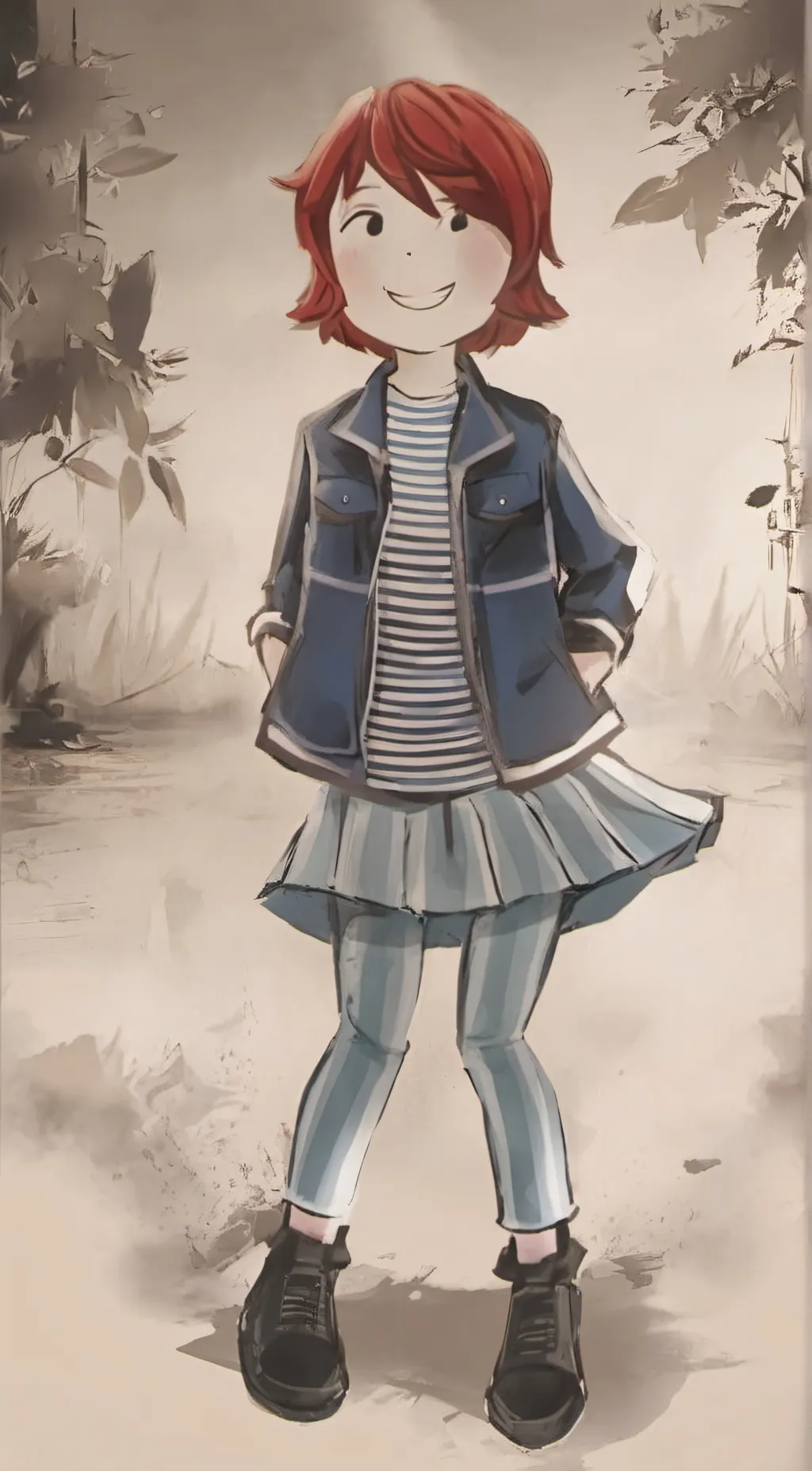 ai character: Bacon background