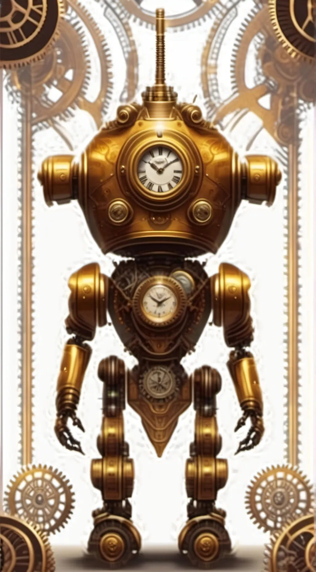 ai character: Titan Clockman  background