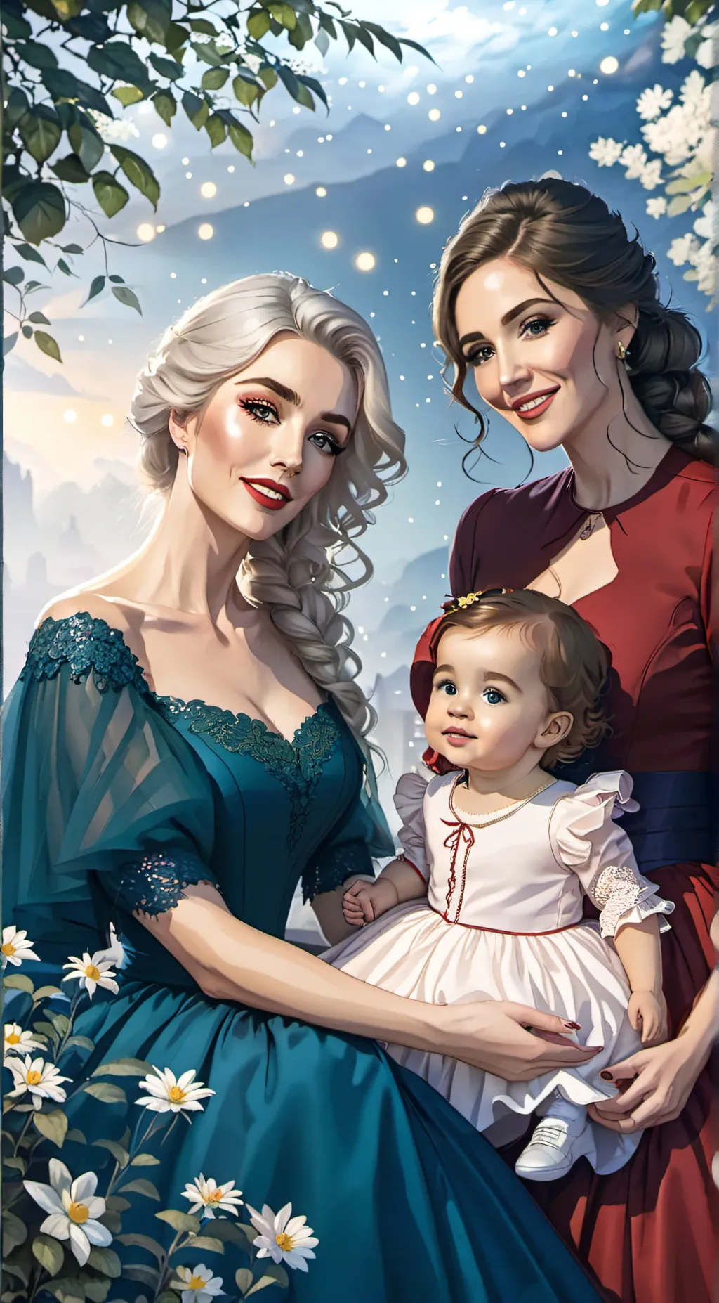 ai character: sleeping beauty background