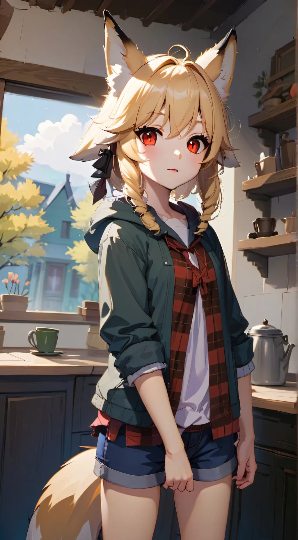 ai character: Rose background