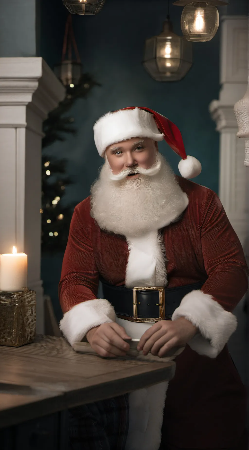 ai character: Santa background