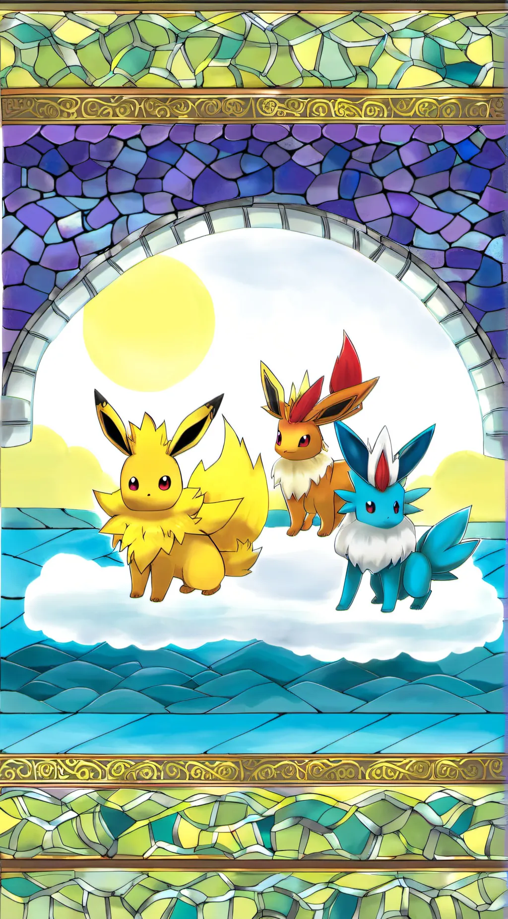 ai character: First Eeveelutions background