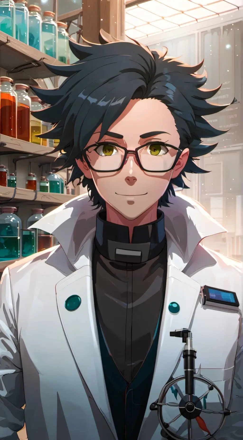 ai character: scientist  background