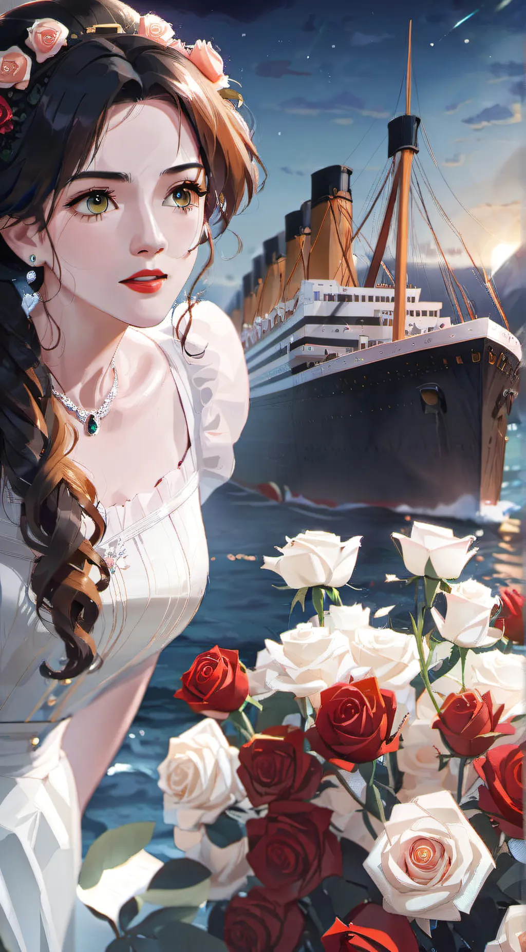 ai character: rose  background