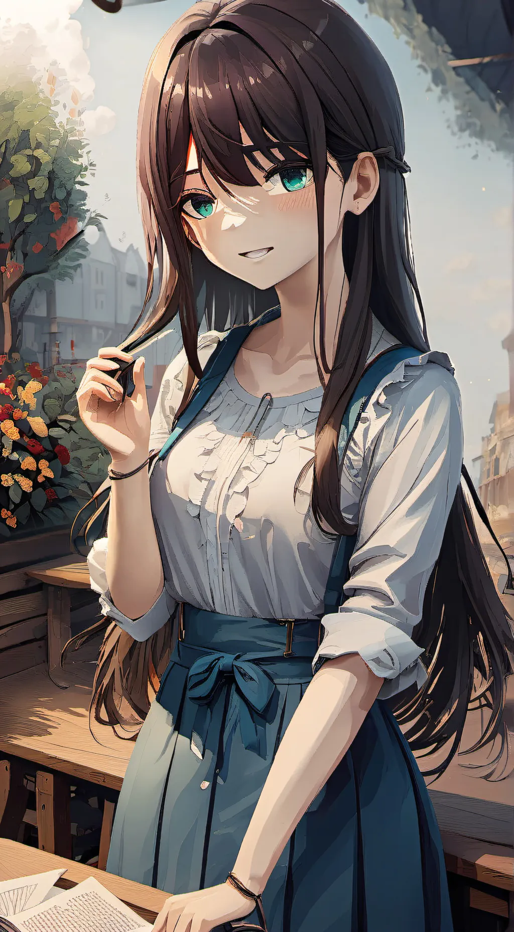 ai character: Gennevive background