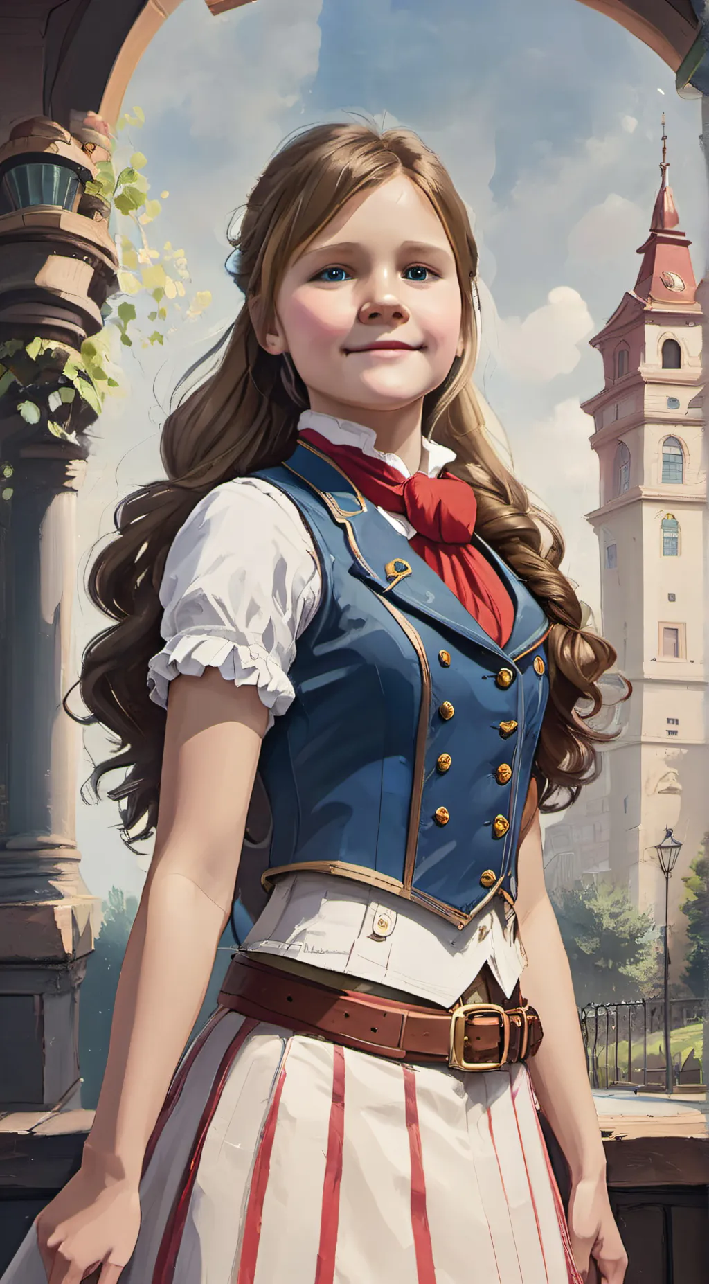 ai character: Emerald background