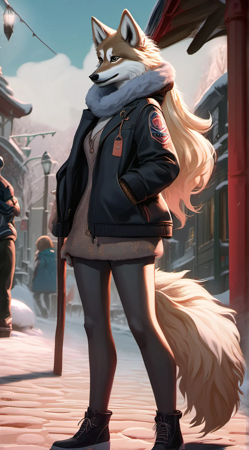 ai character: Mansy ( furry ) background