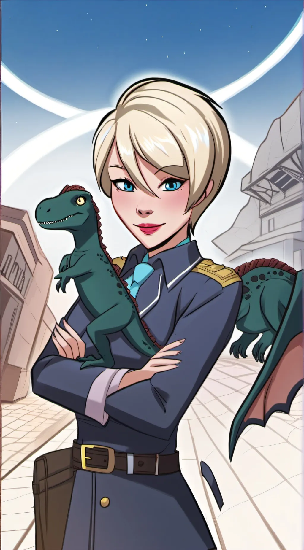 ai character: abbie Mayland  background