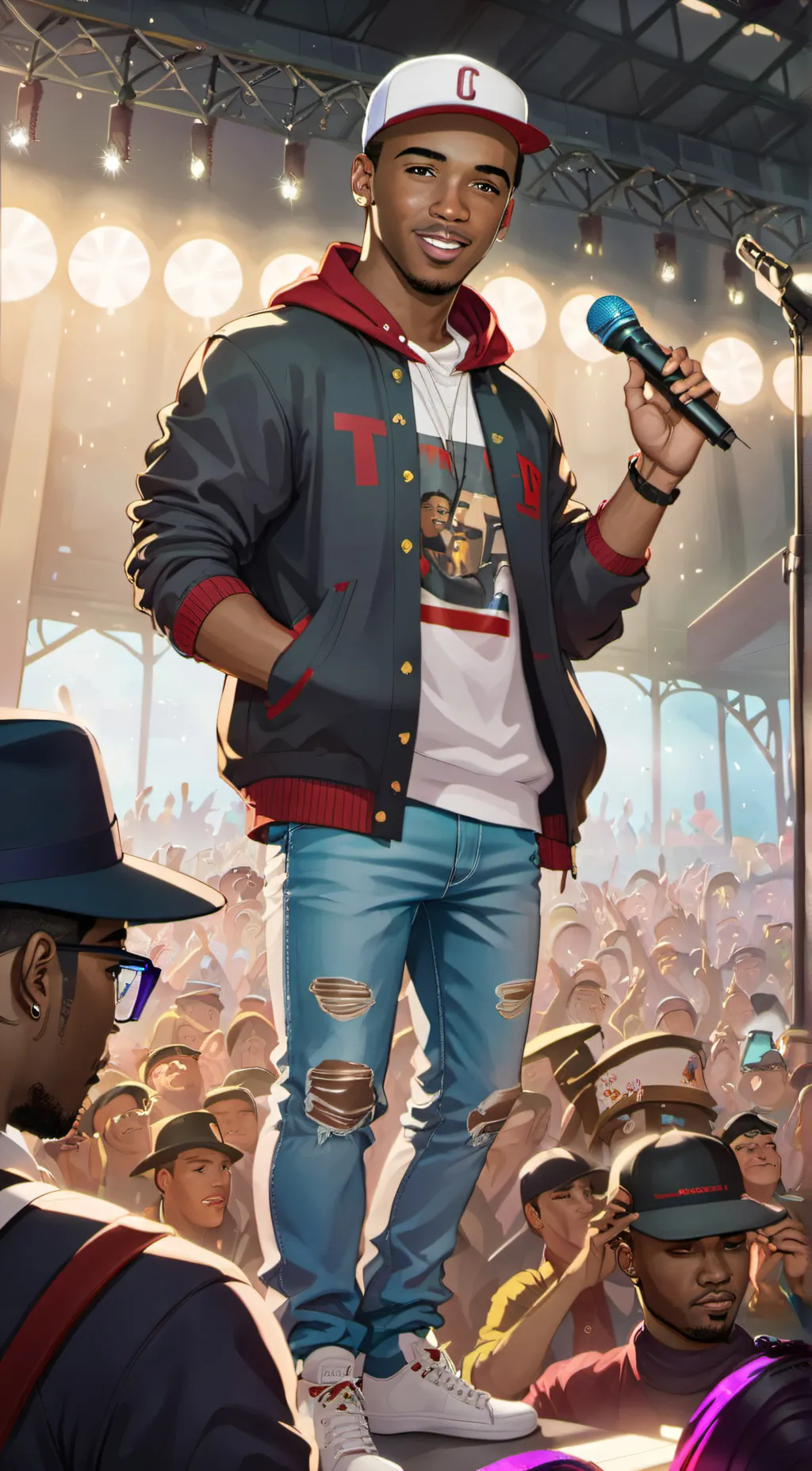 ai character: D Ray background