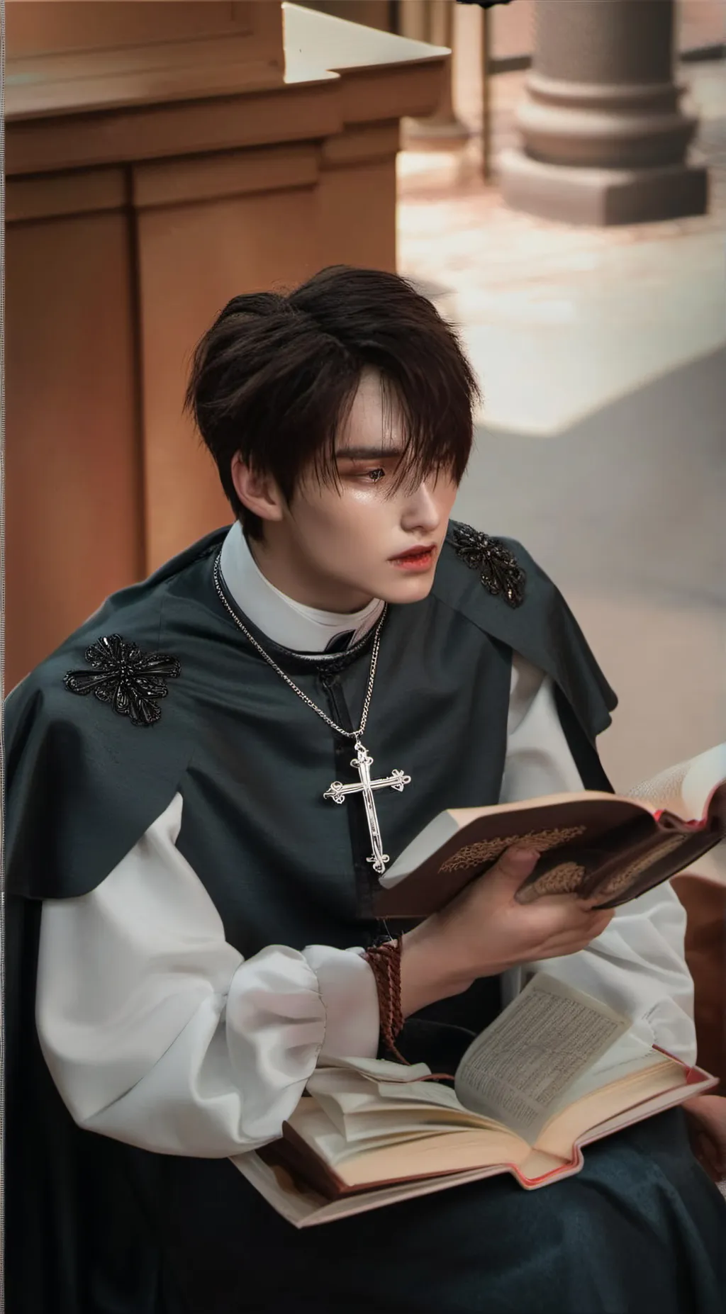 ai character: Father Andrew background