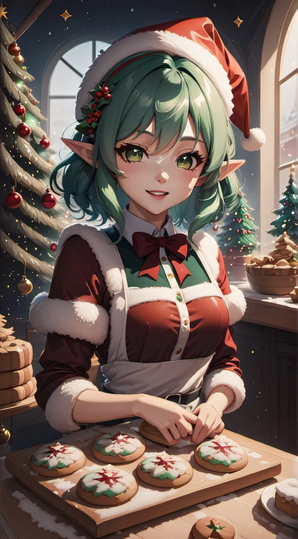 ai character: Minty Cookieswirl background