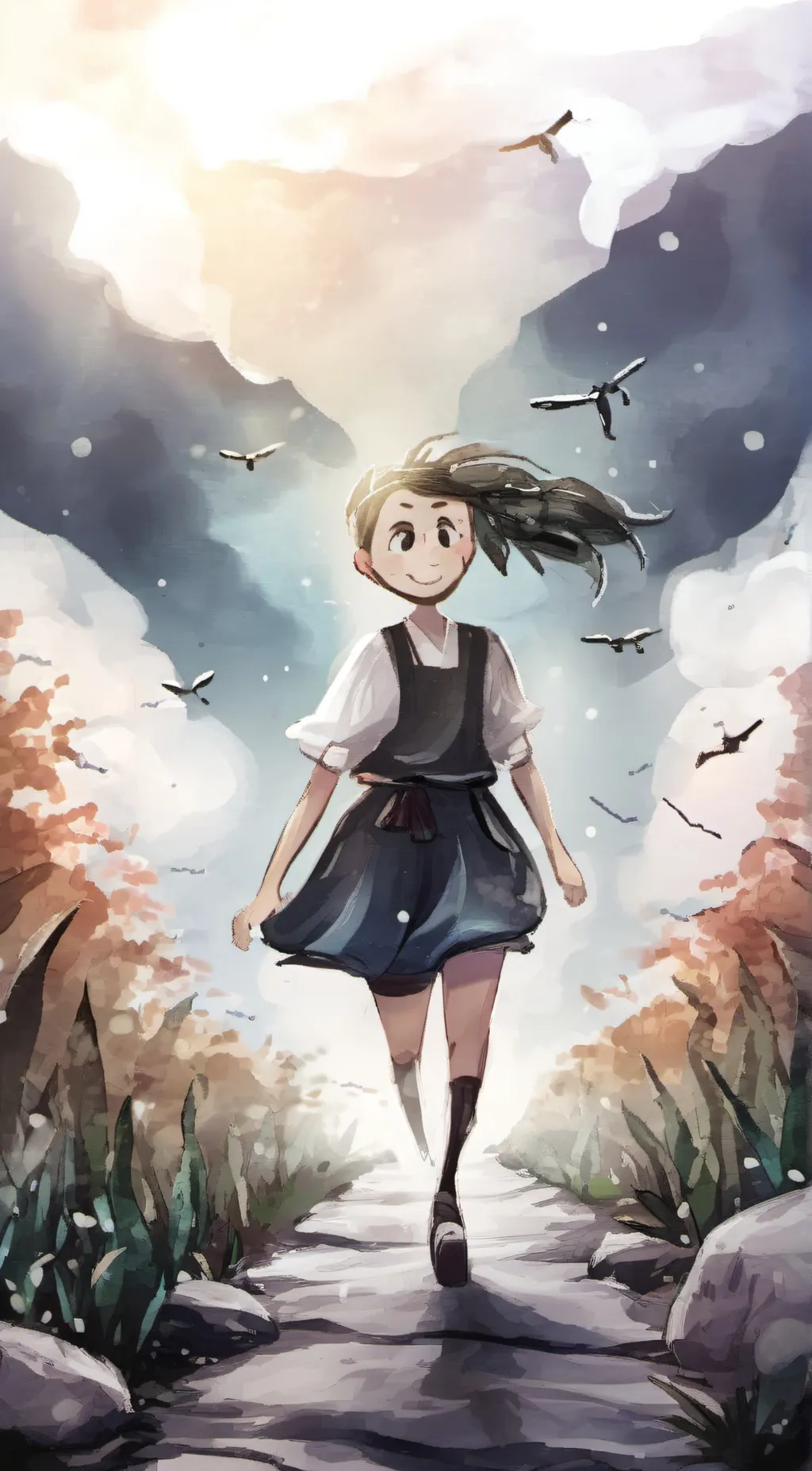 ai character: Moon background