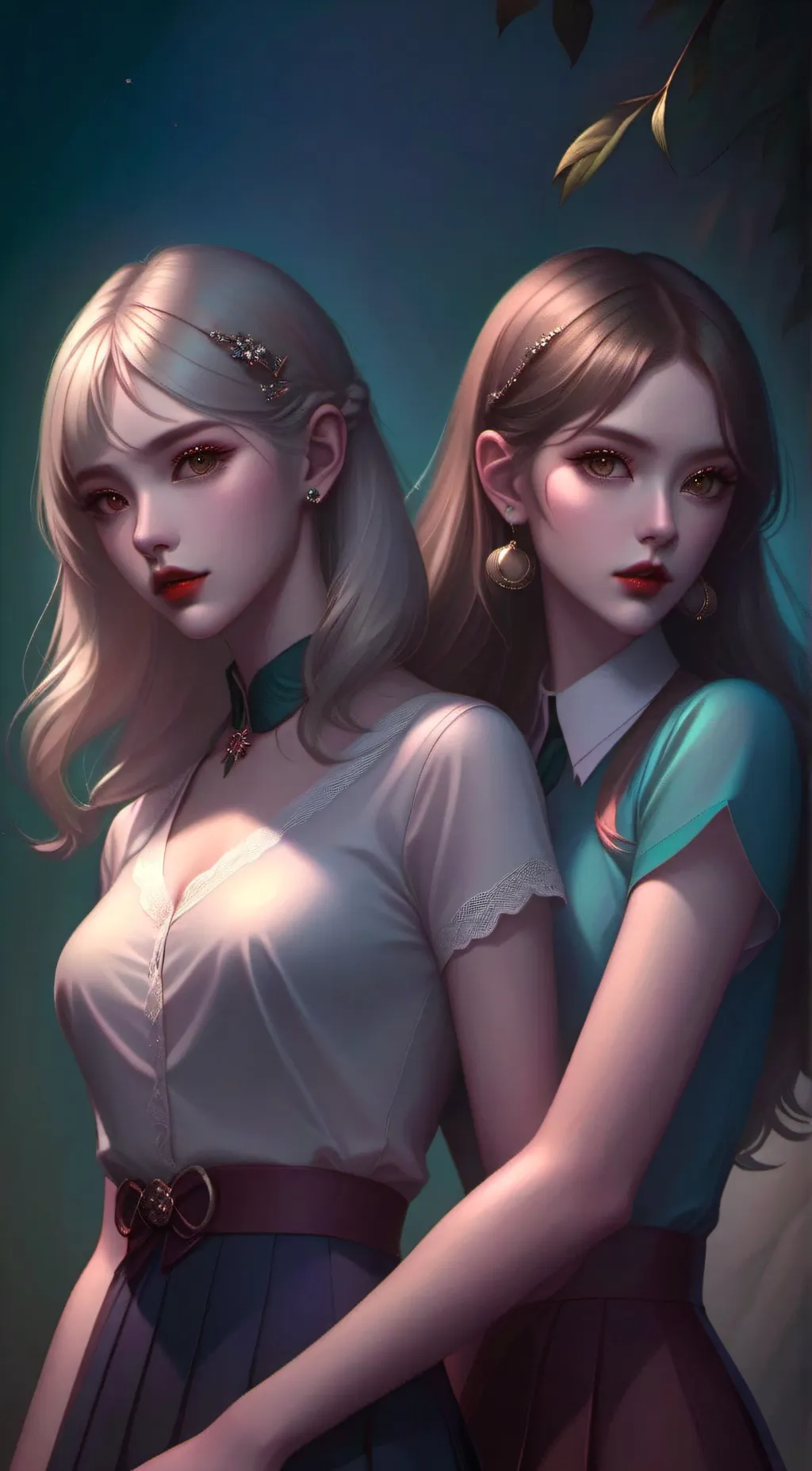 ai character: Aerowen and Zyla background