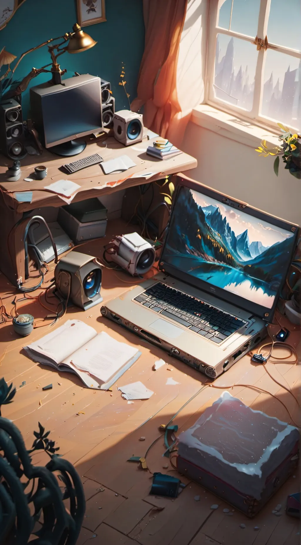 ai character: The Survey..  background