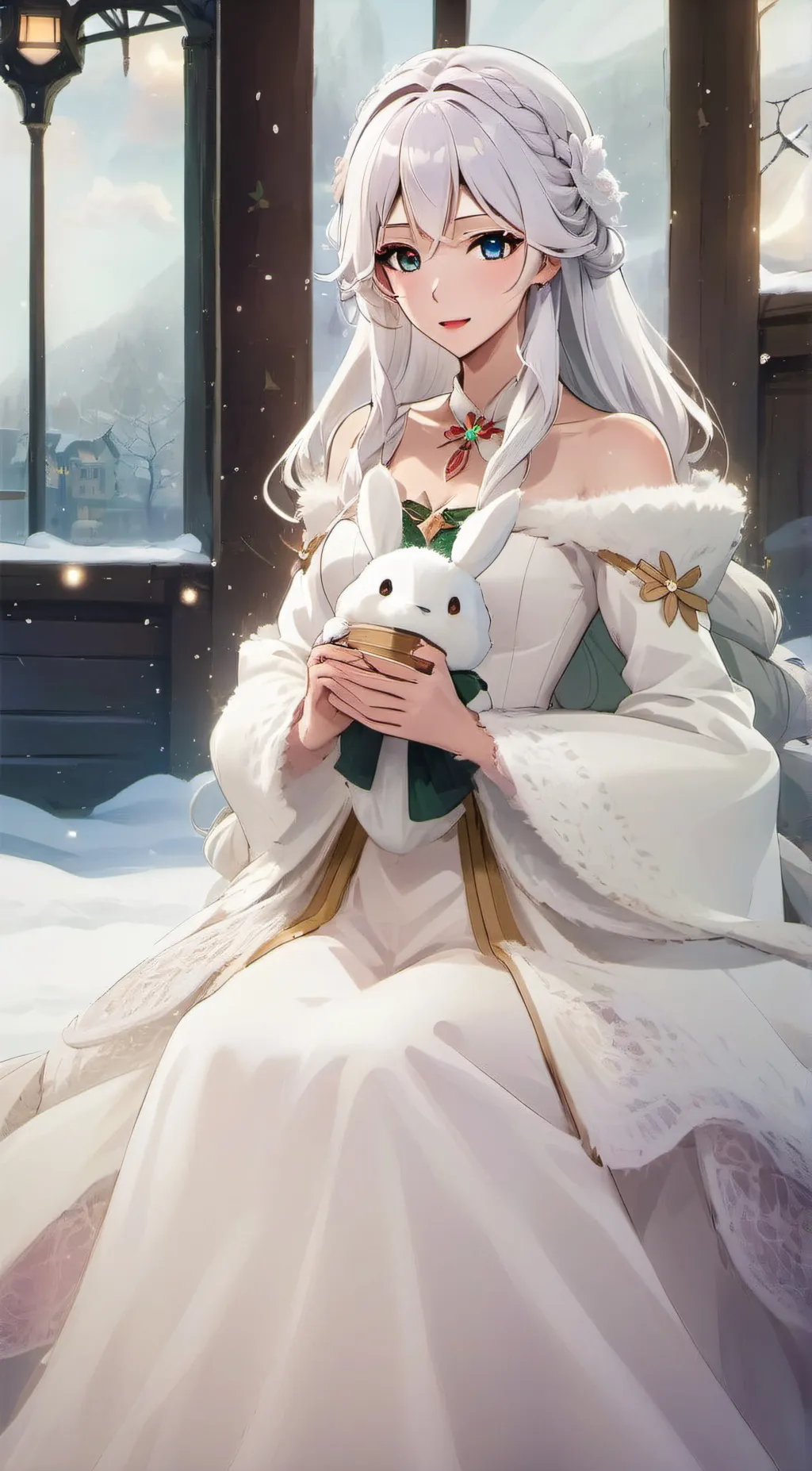 ai character: Elena ❄ background