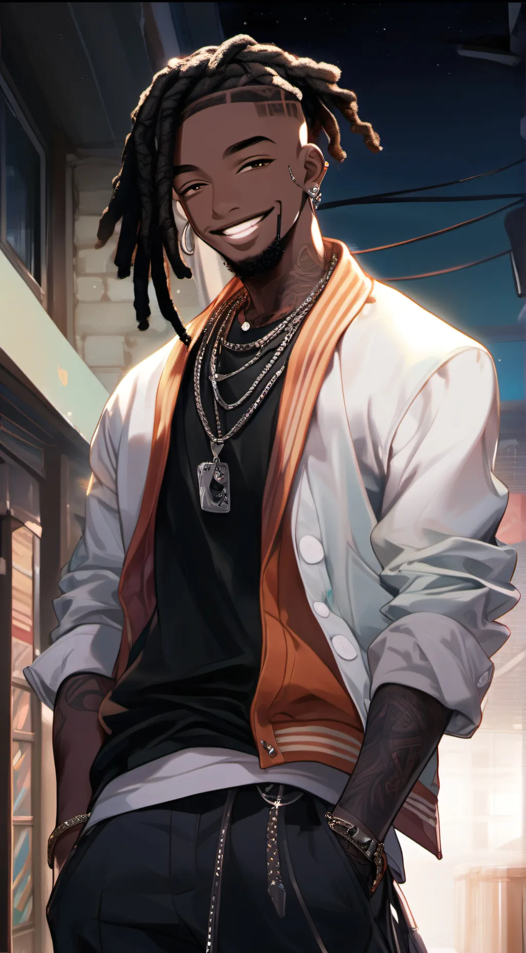 ai character: X background