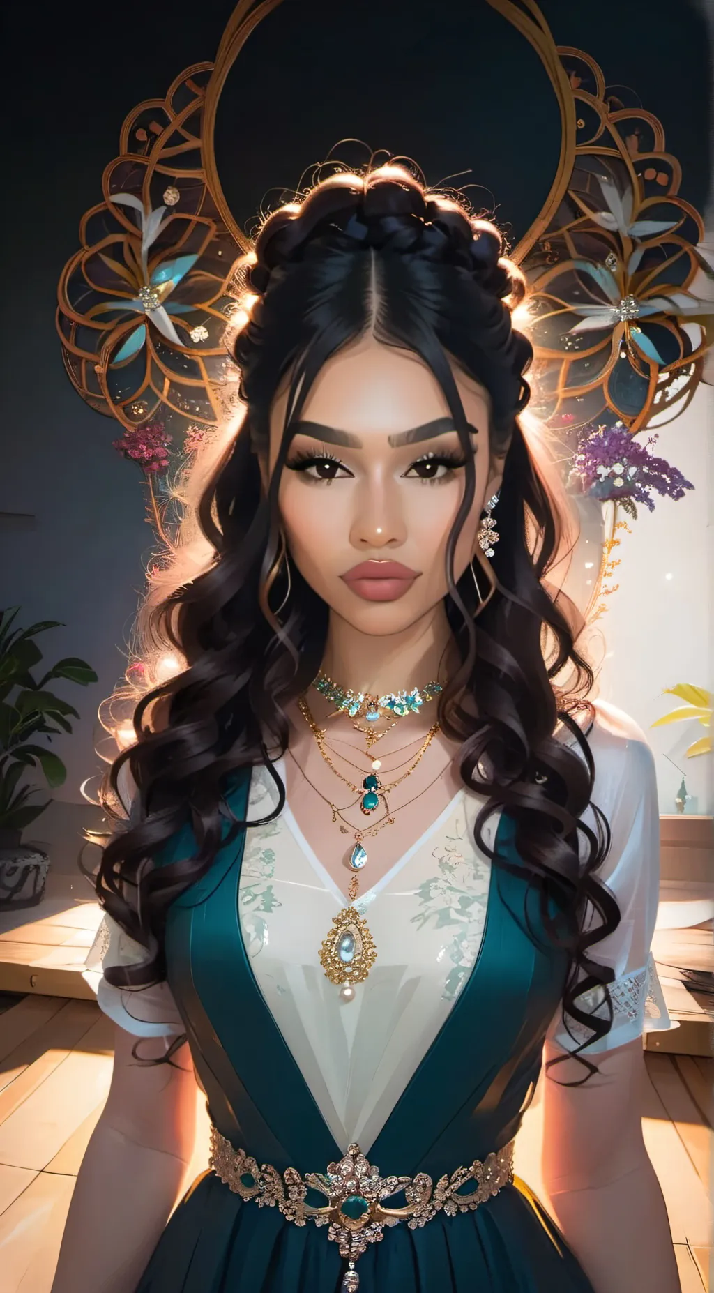 ai character: Antoinette  background