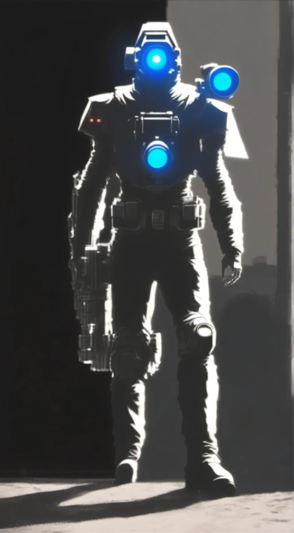 ai character: Upg Titan camera background