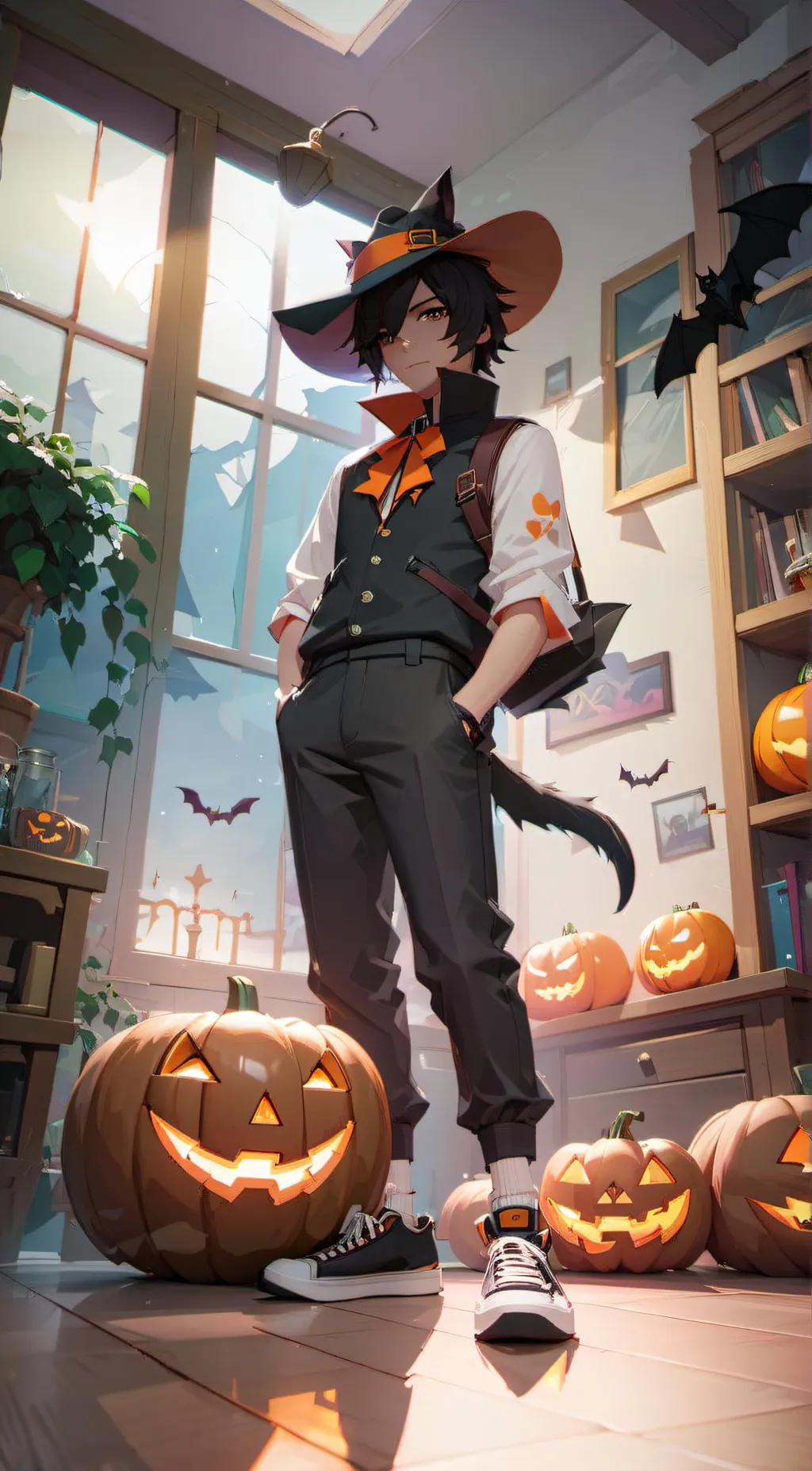 ai character: Dexter Black background