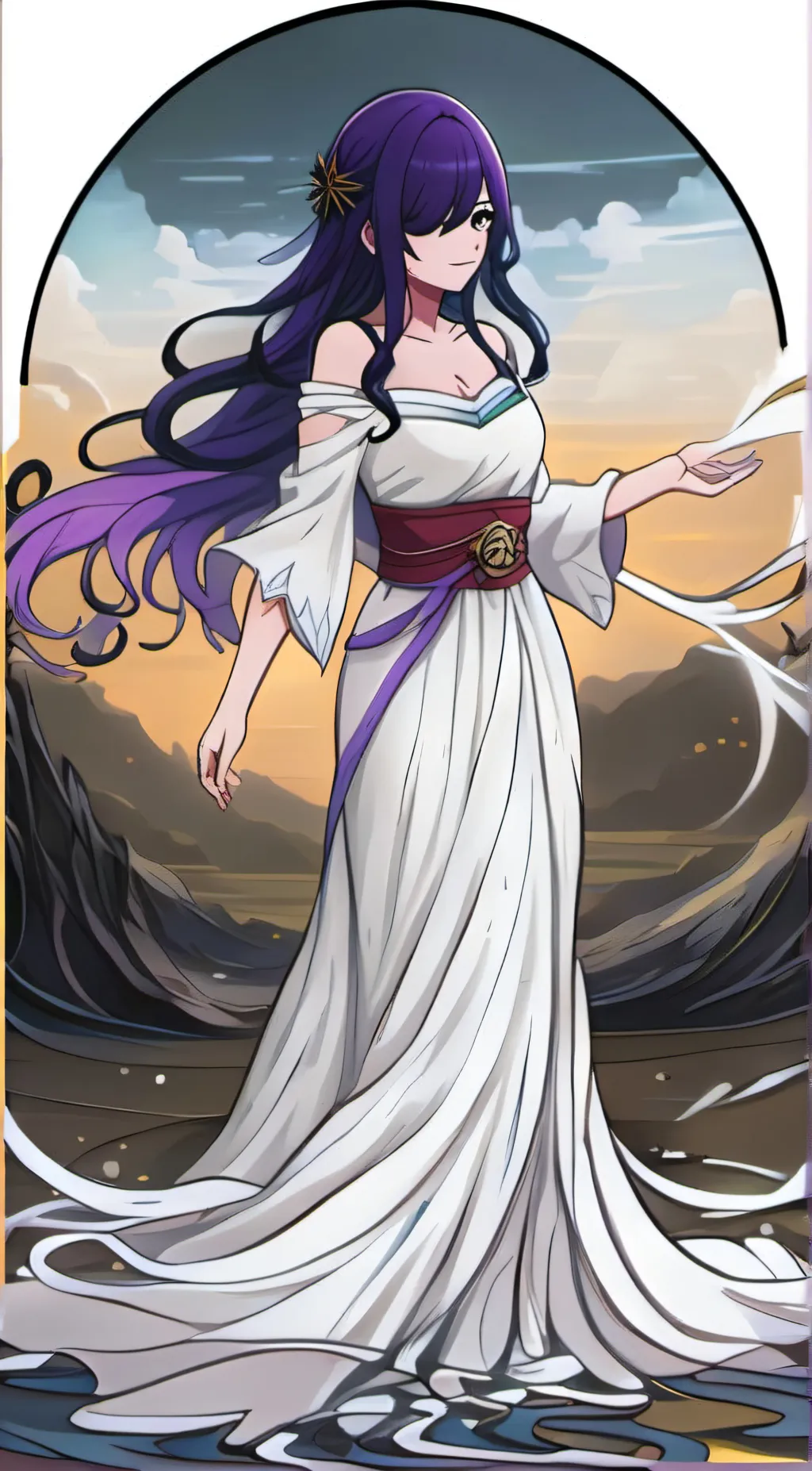 ai character: Girl background