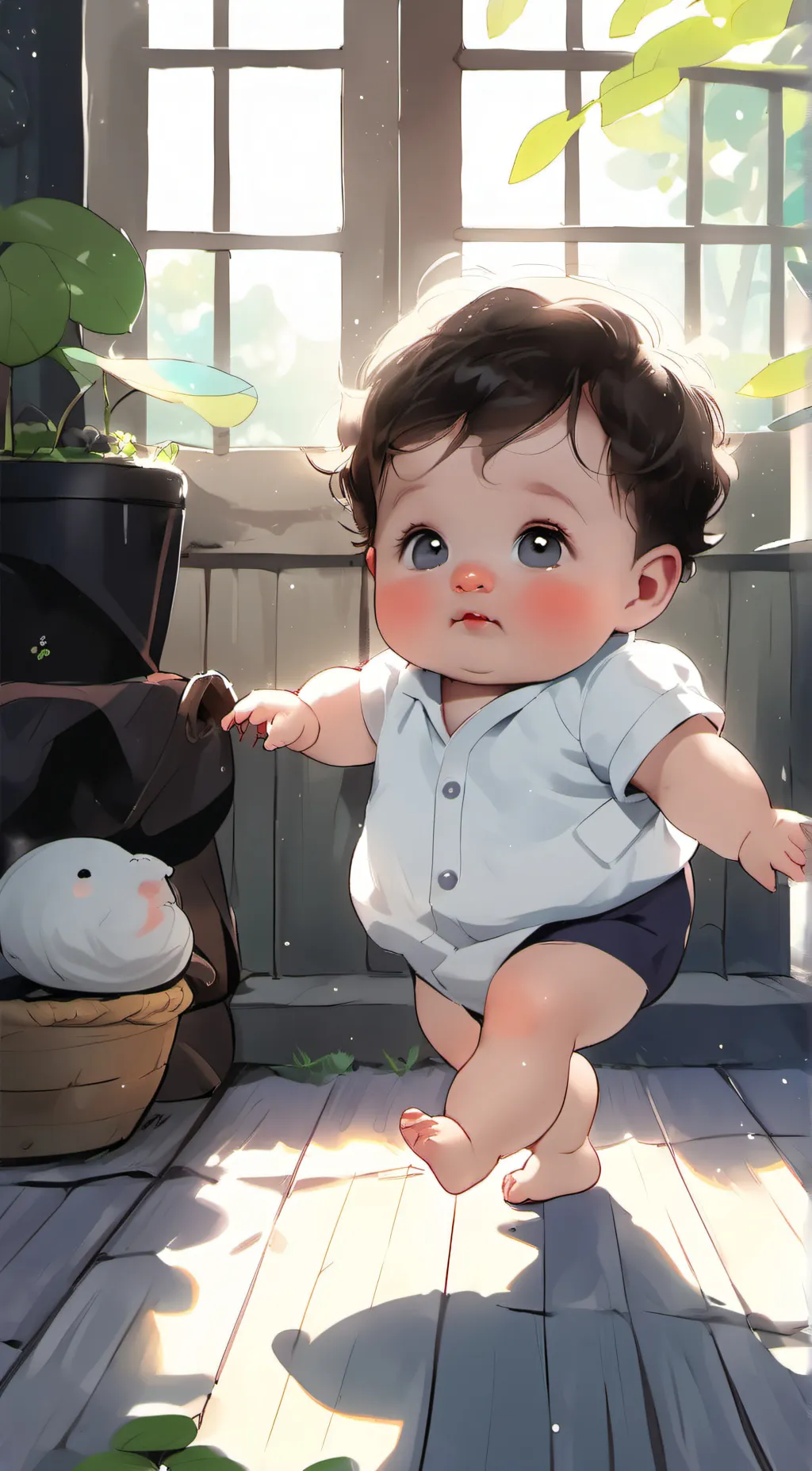 ai character: Abby background