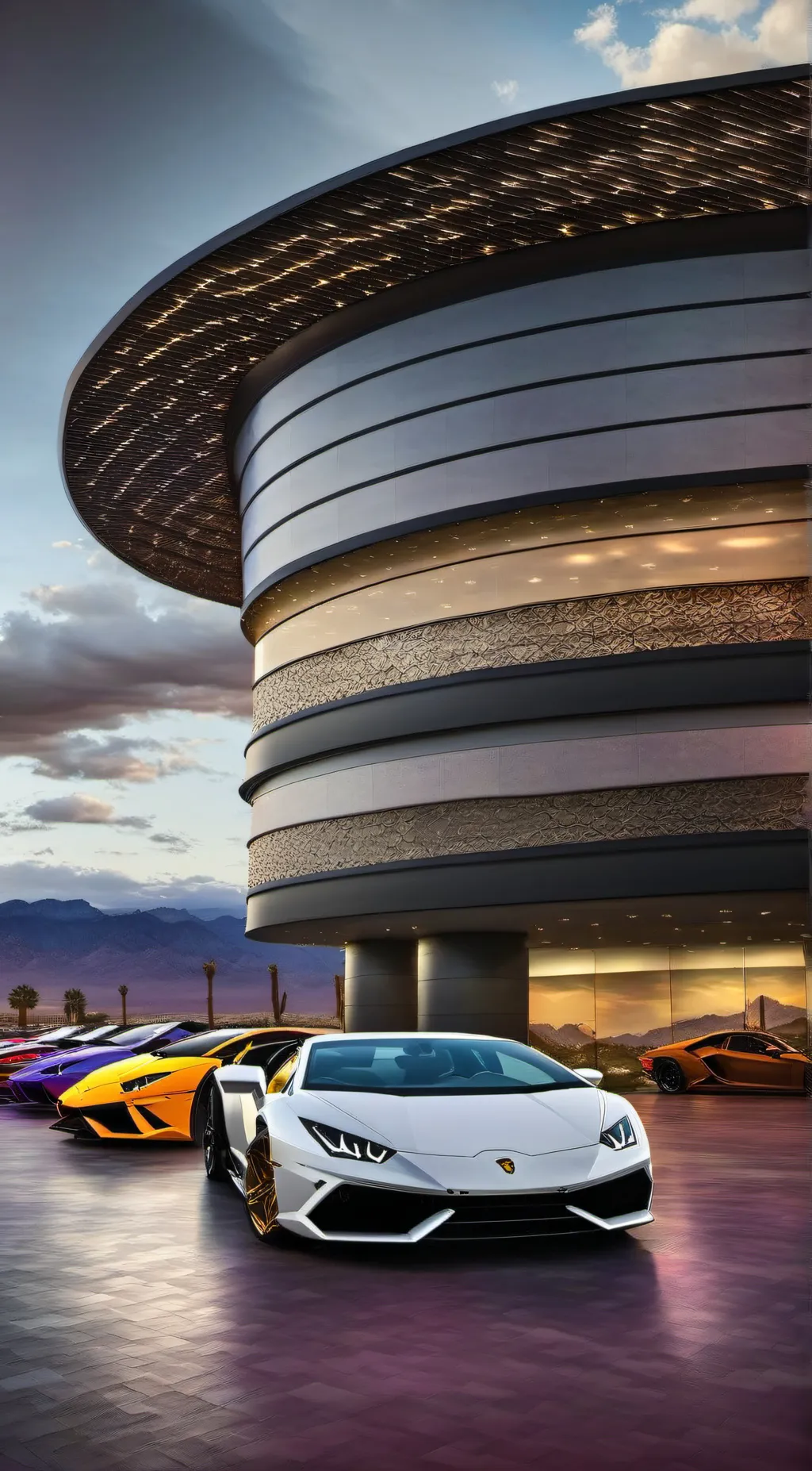 ai character: Lamborghini  background