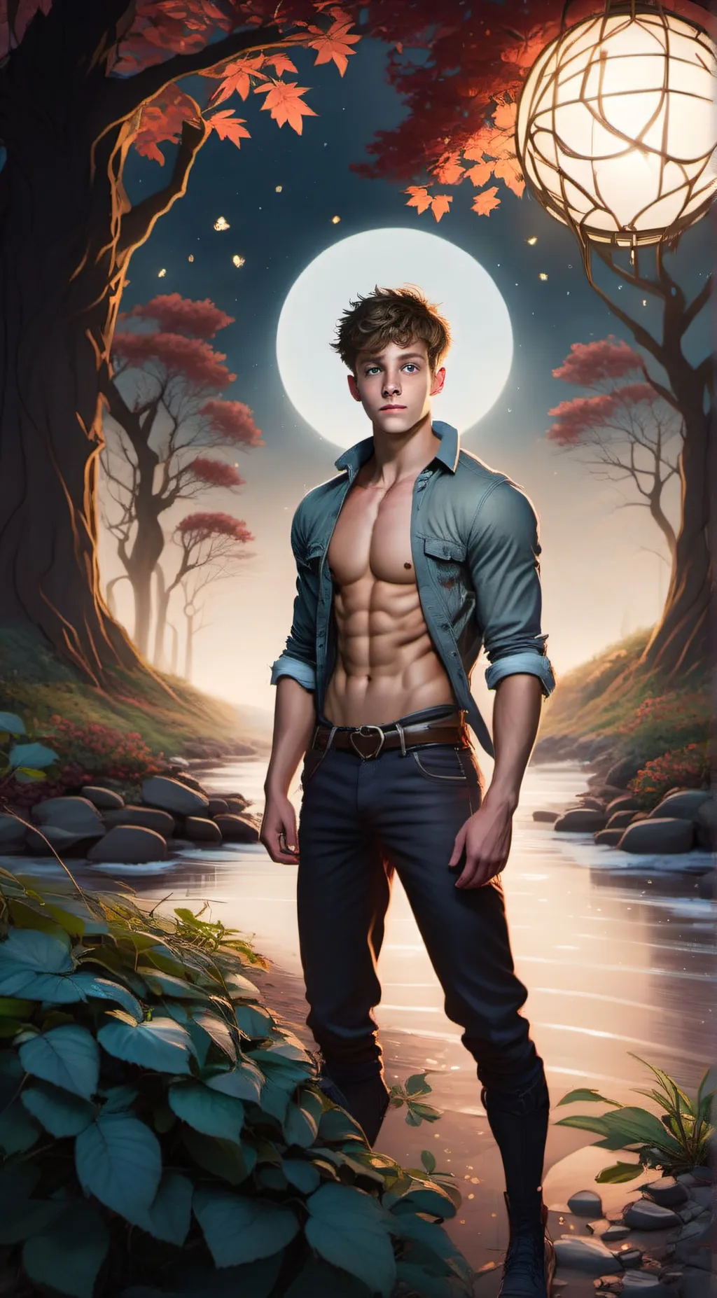 ai character: Oliver  background