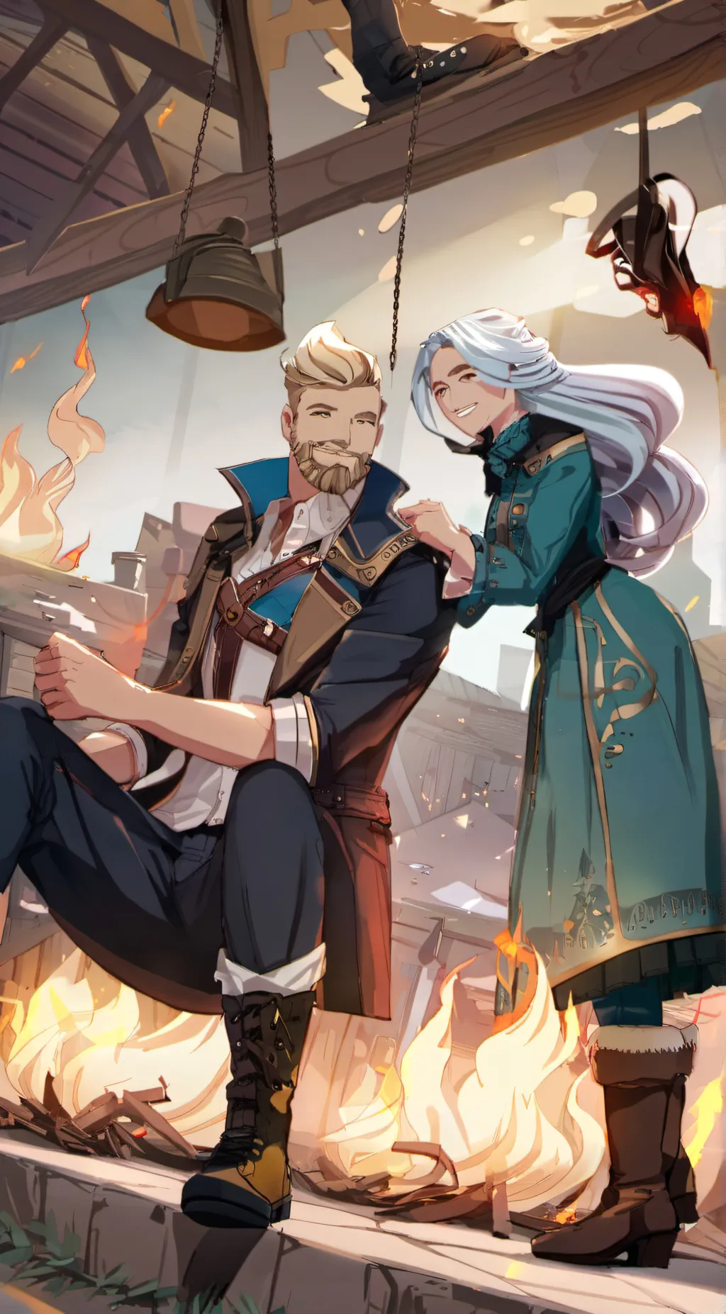 ai character: Pro heros background