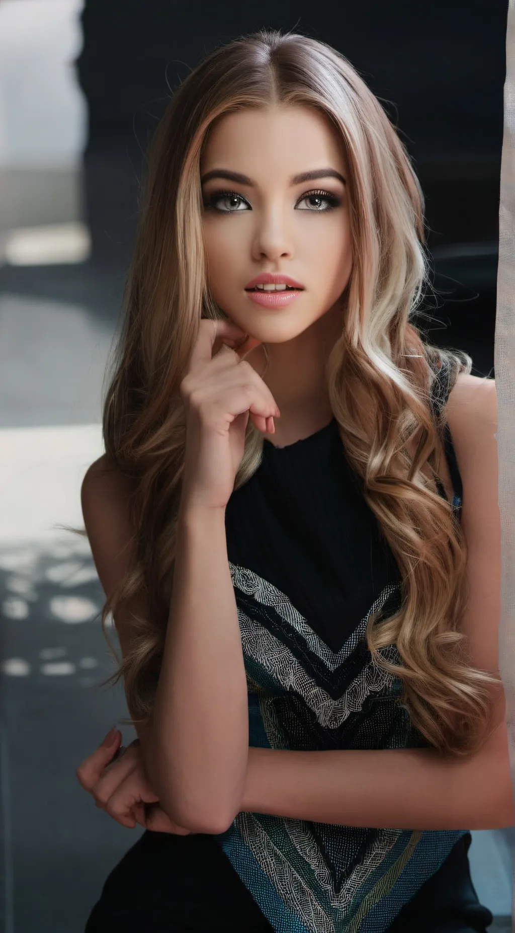 ai character: Andrea  background