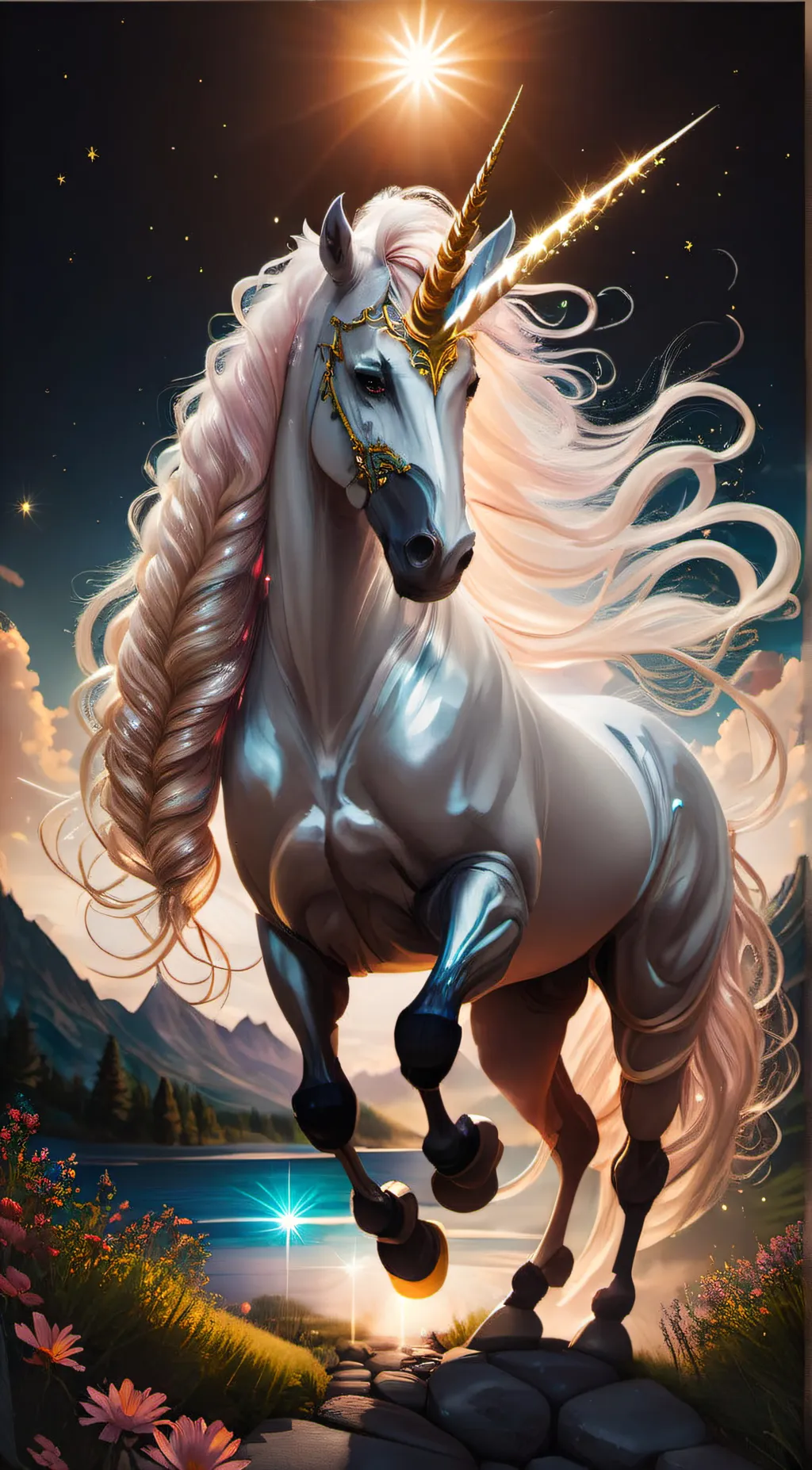 ai character: Unicorn background