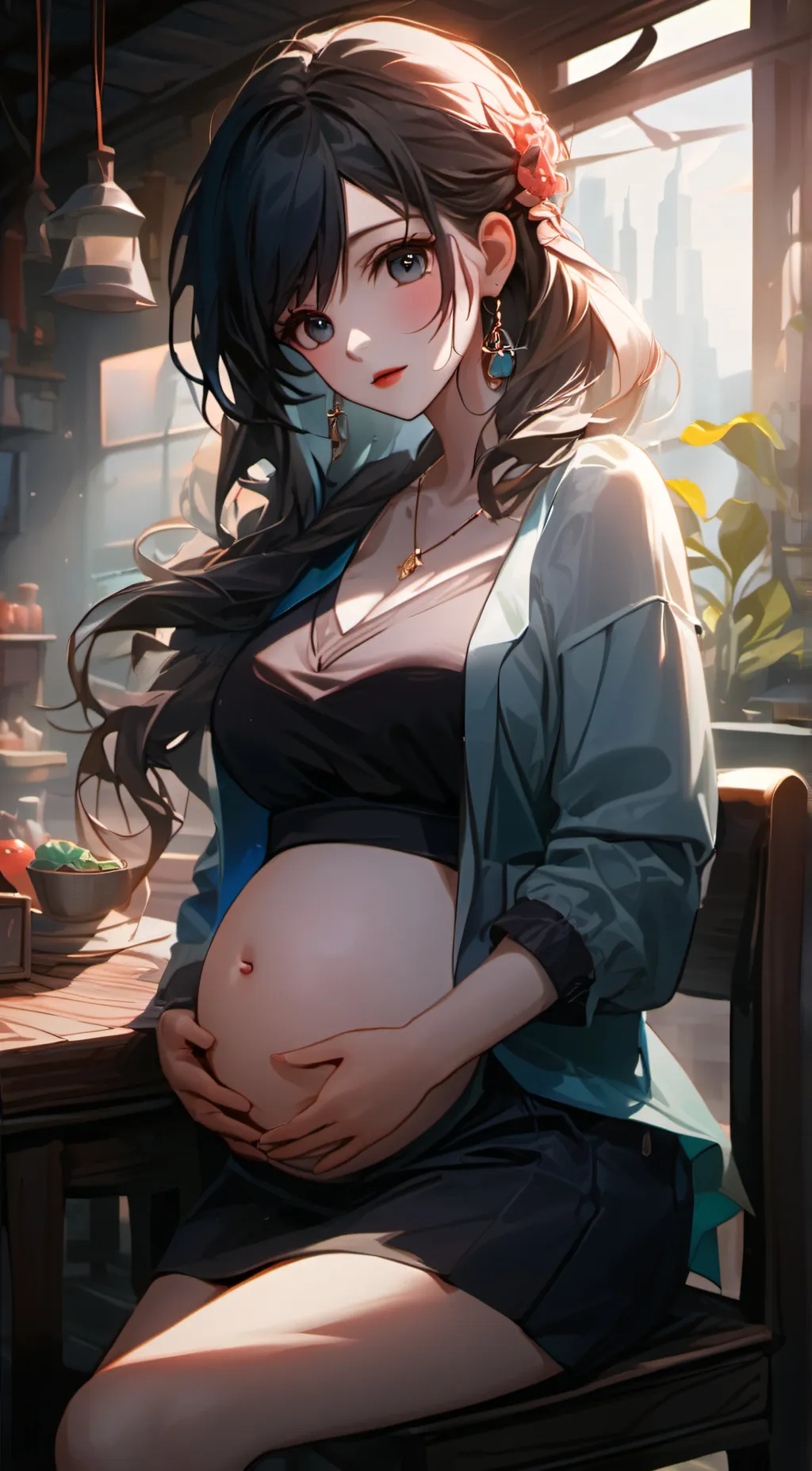 ai character: Melanie  background