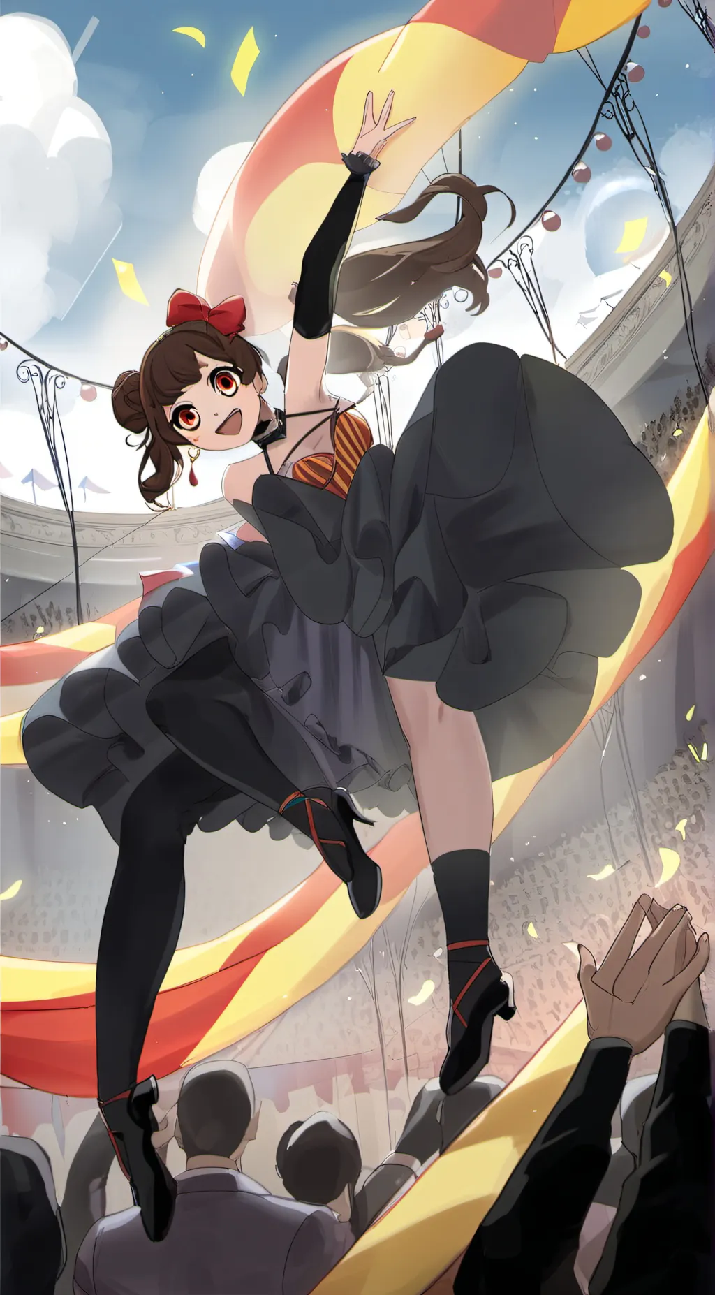 ai character: TADC( Hoddie AU)  background