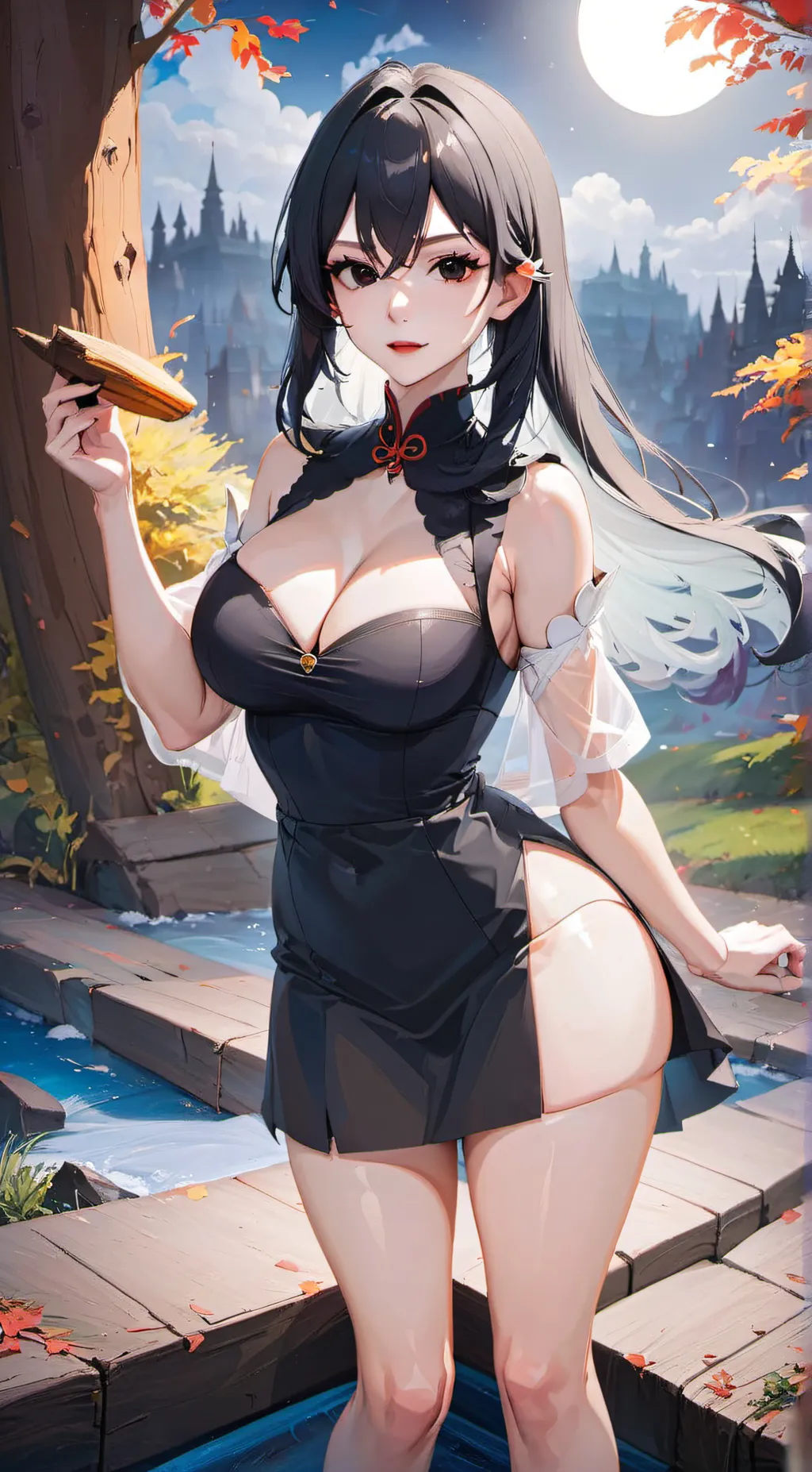 ai character: red background