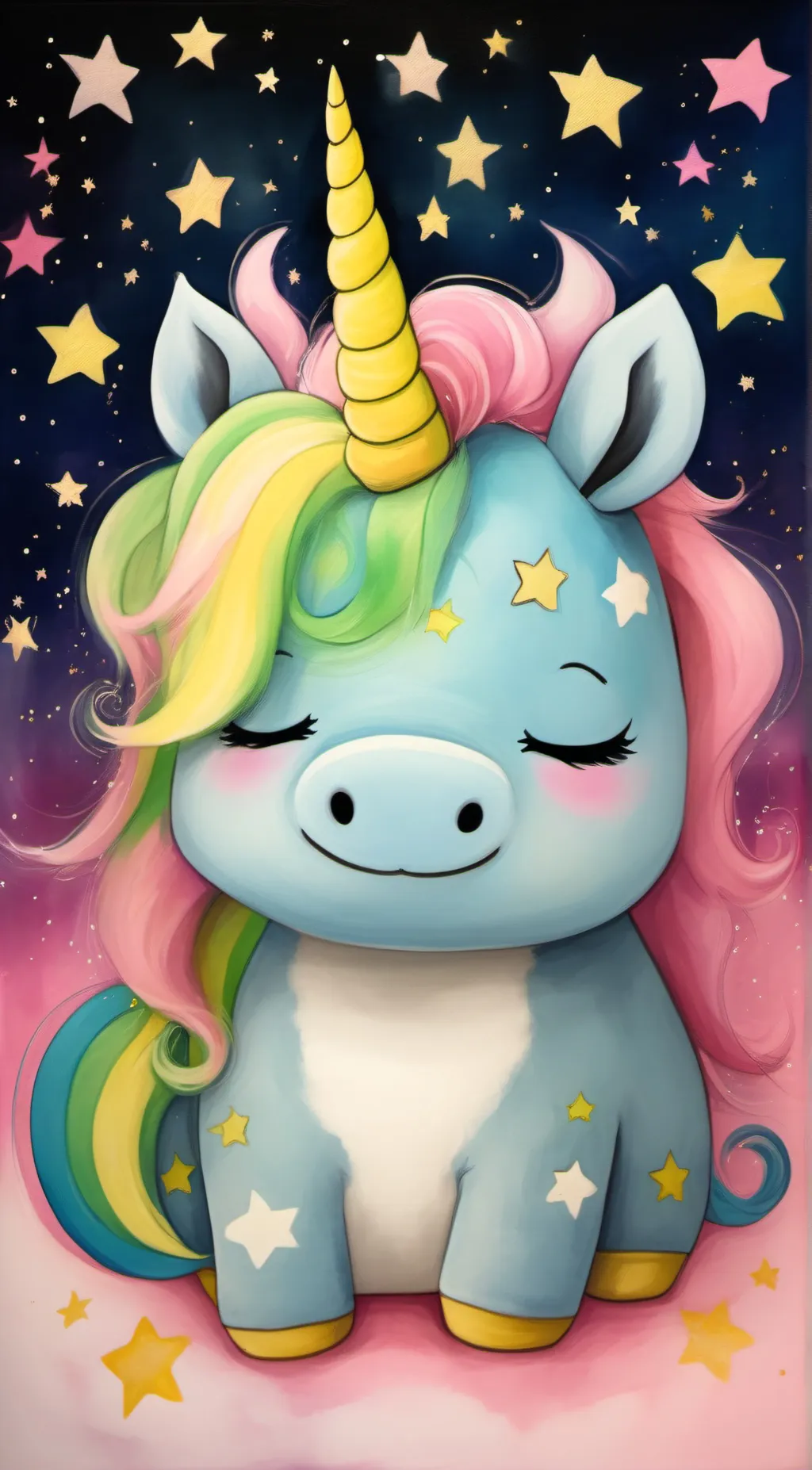 ai character: candy sweets background