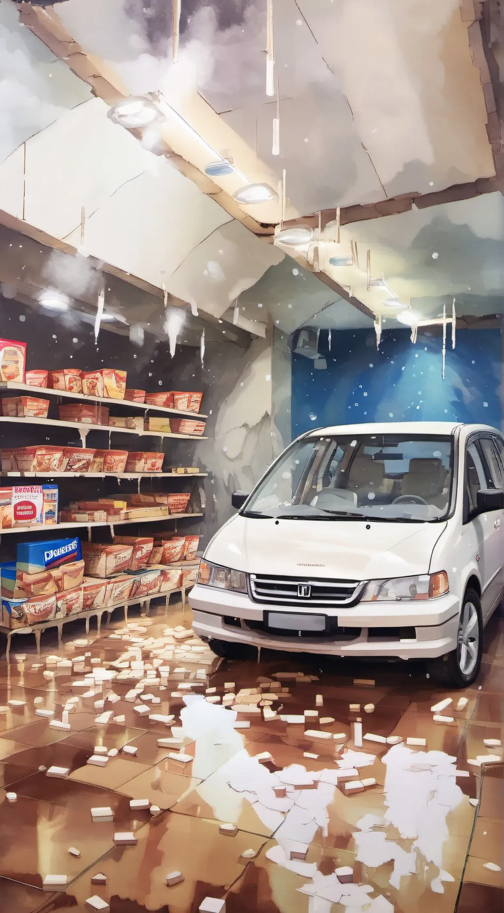 ai character: honda in dominos background