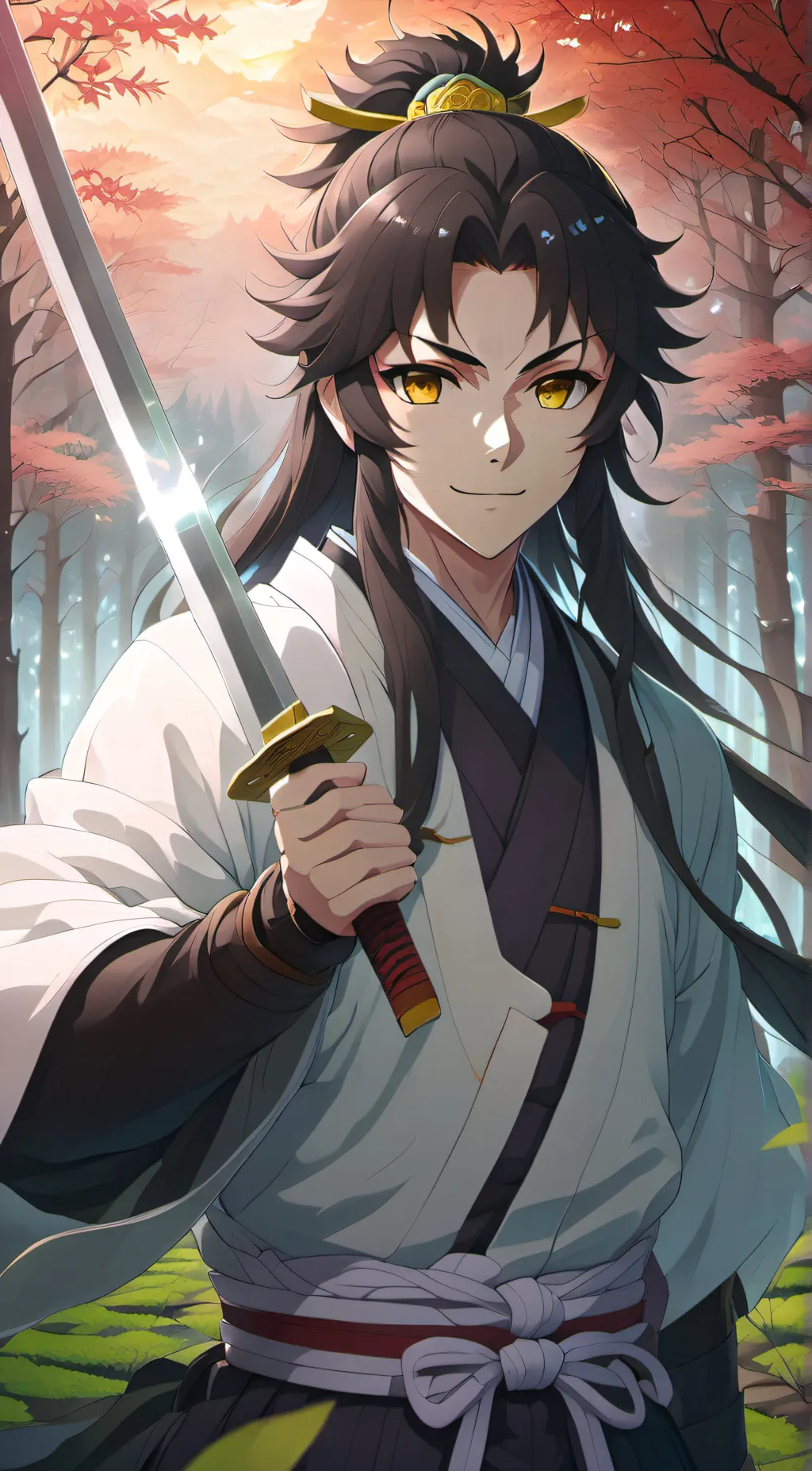 ai character: demon slayer ships background