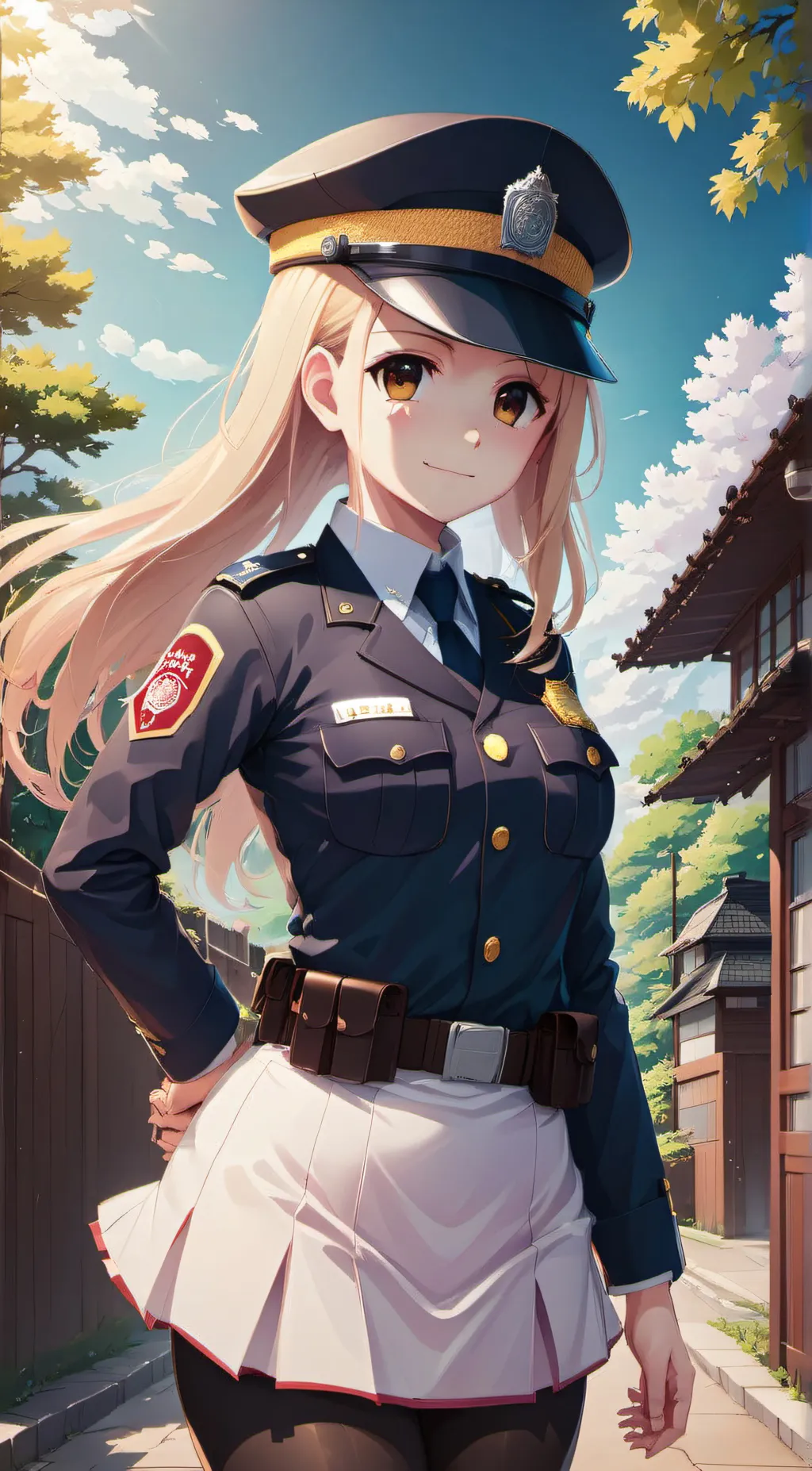 ai character: .•Police Mara•. background