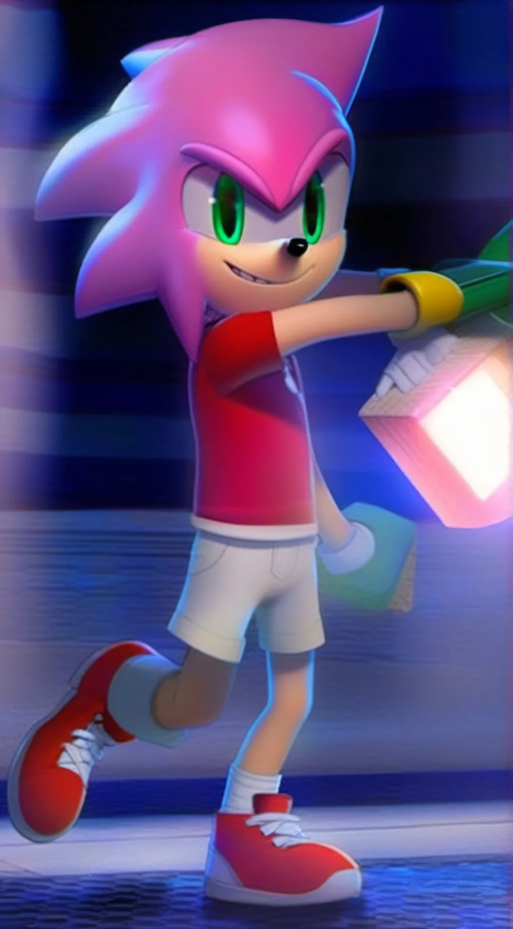 ai character: Amy Rose (Male)  background