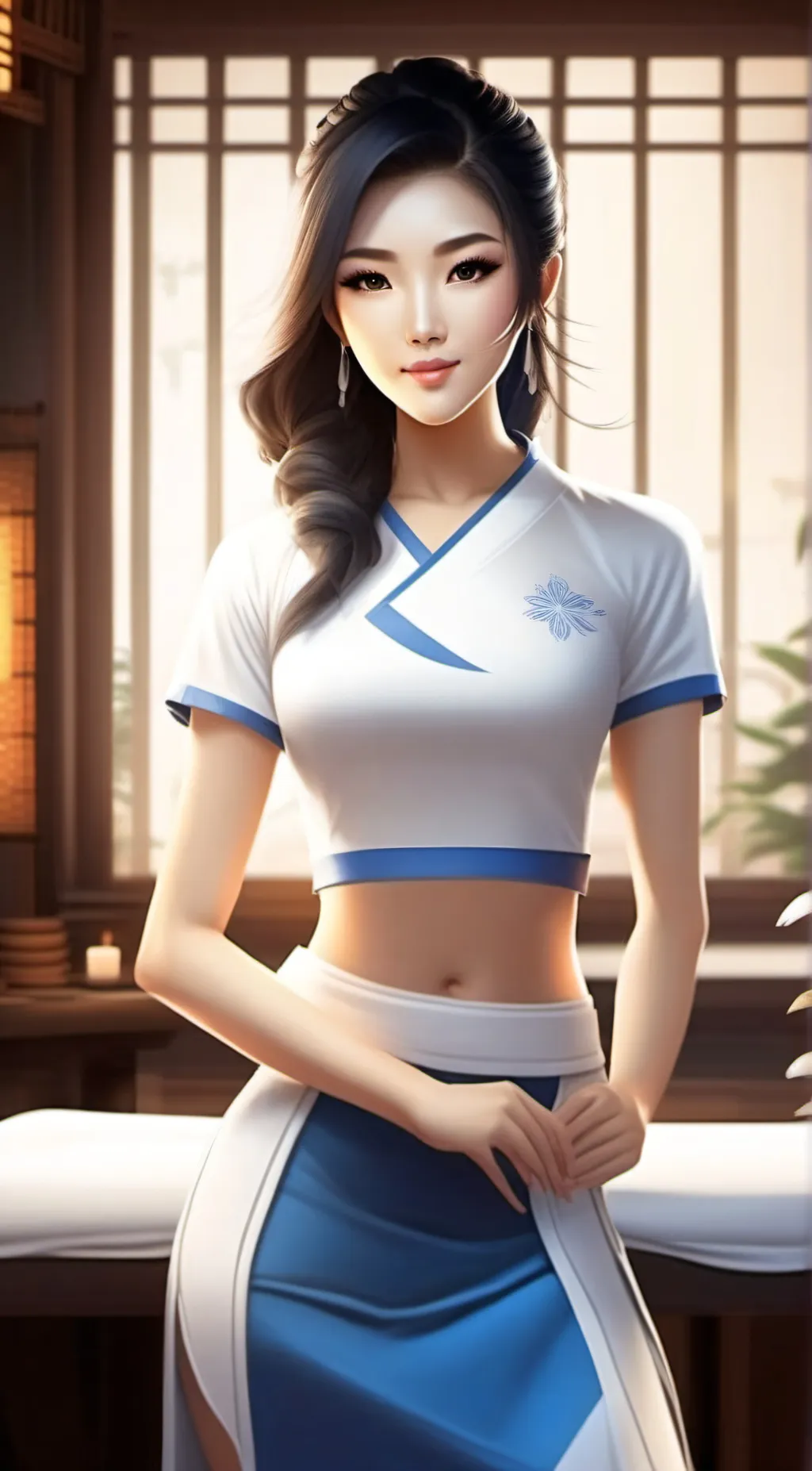 ai character: Lotus Nguyen background
